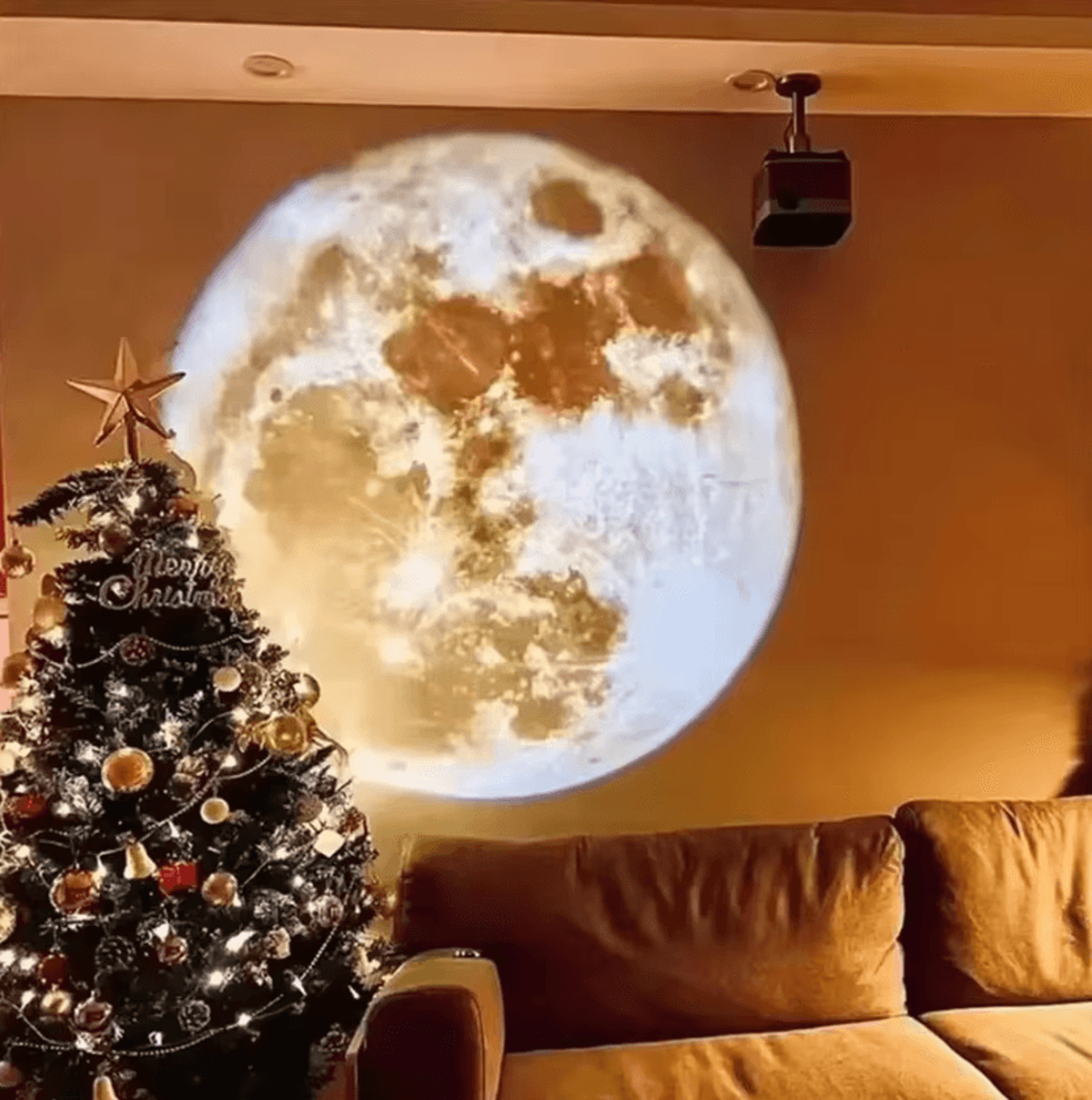 USB Moon And Earth Ceiling Projection Atmosphere Light 2
