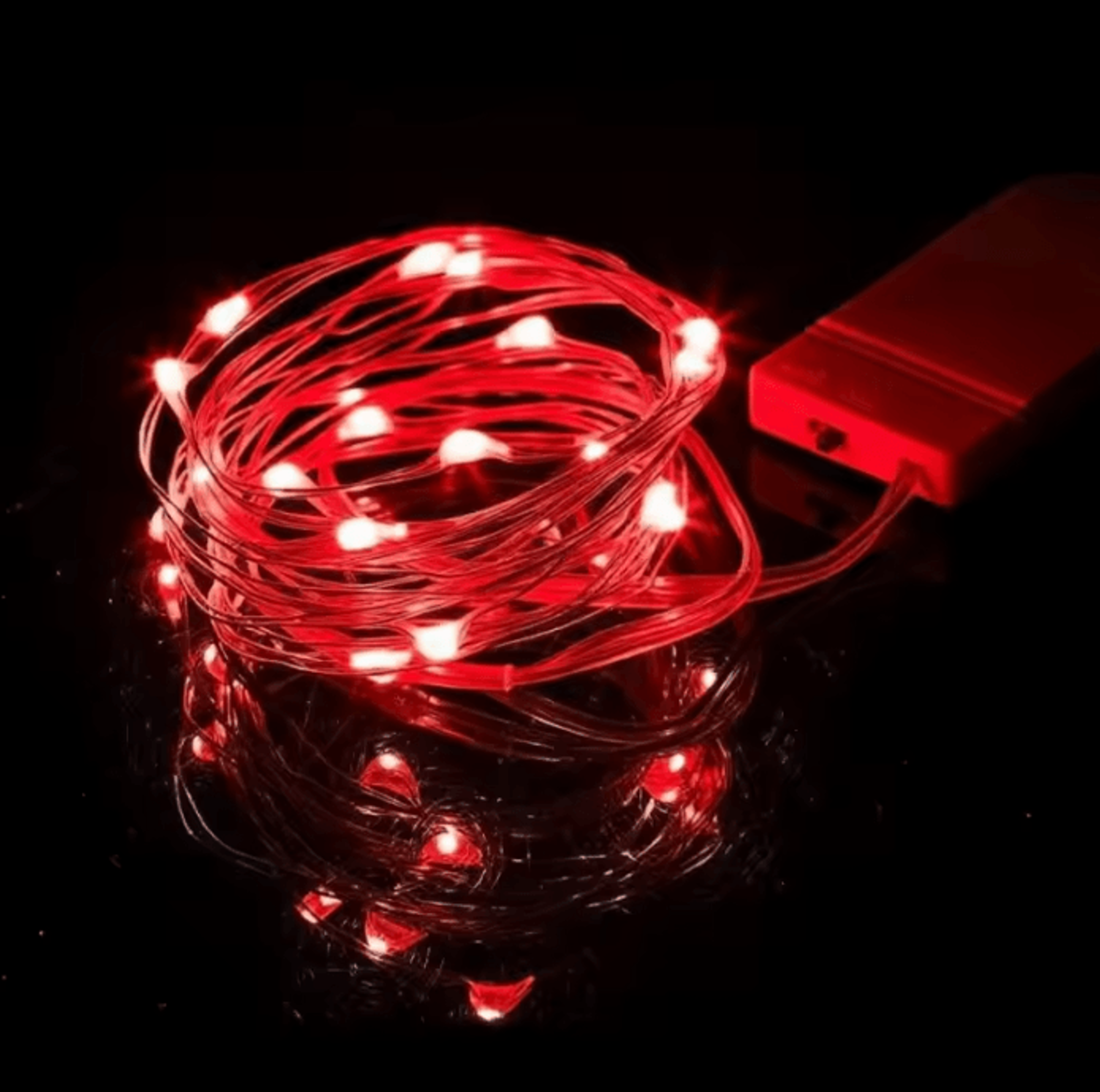 Battery Operated Silver Wire Firefly Fairy String Lights 6