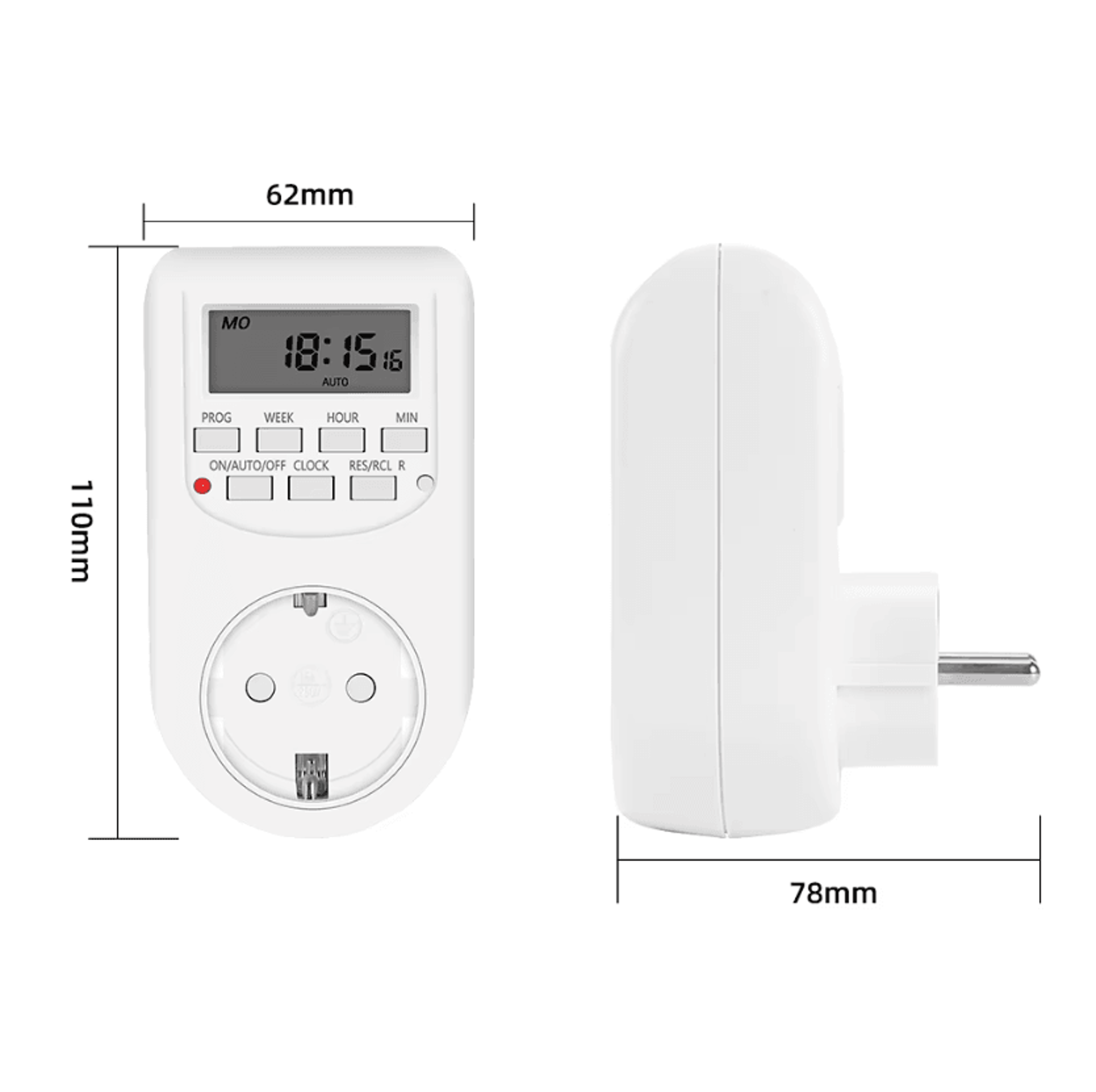 Weekly Programmable Digital Timer Plug For Automatic Appliance Control 2