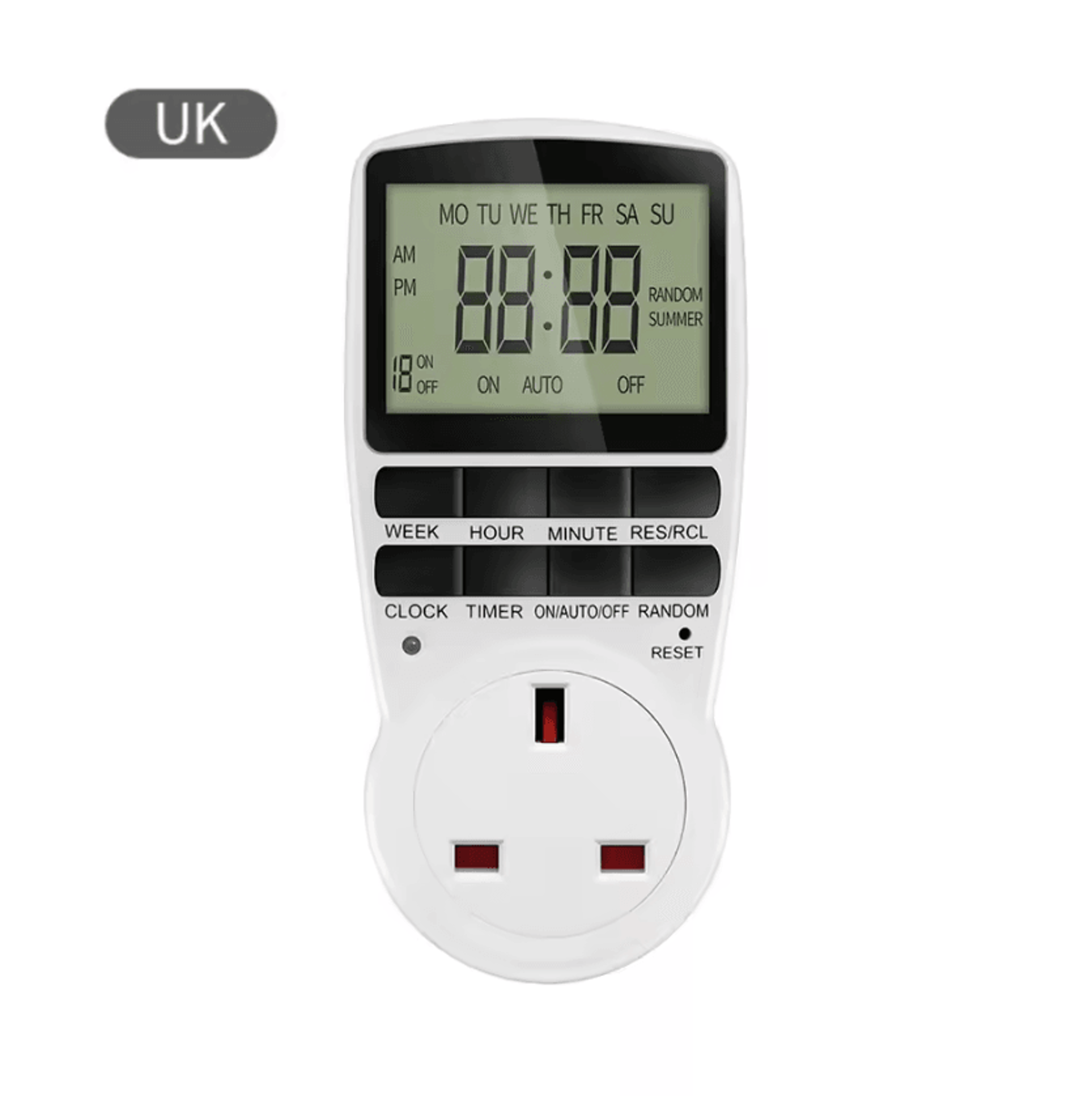 220V Programmable Digital Timer Socket For Automatic Appliance Control 5