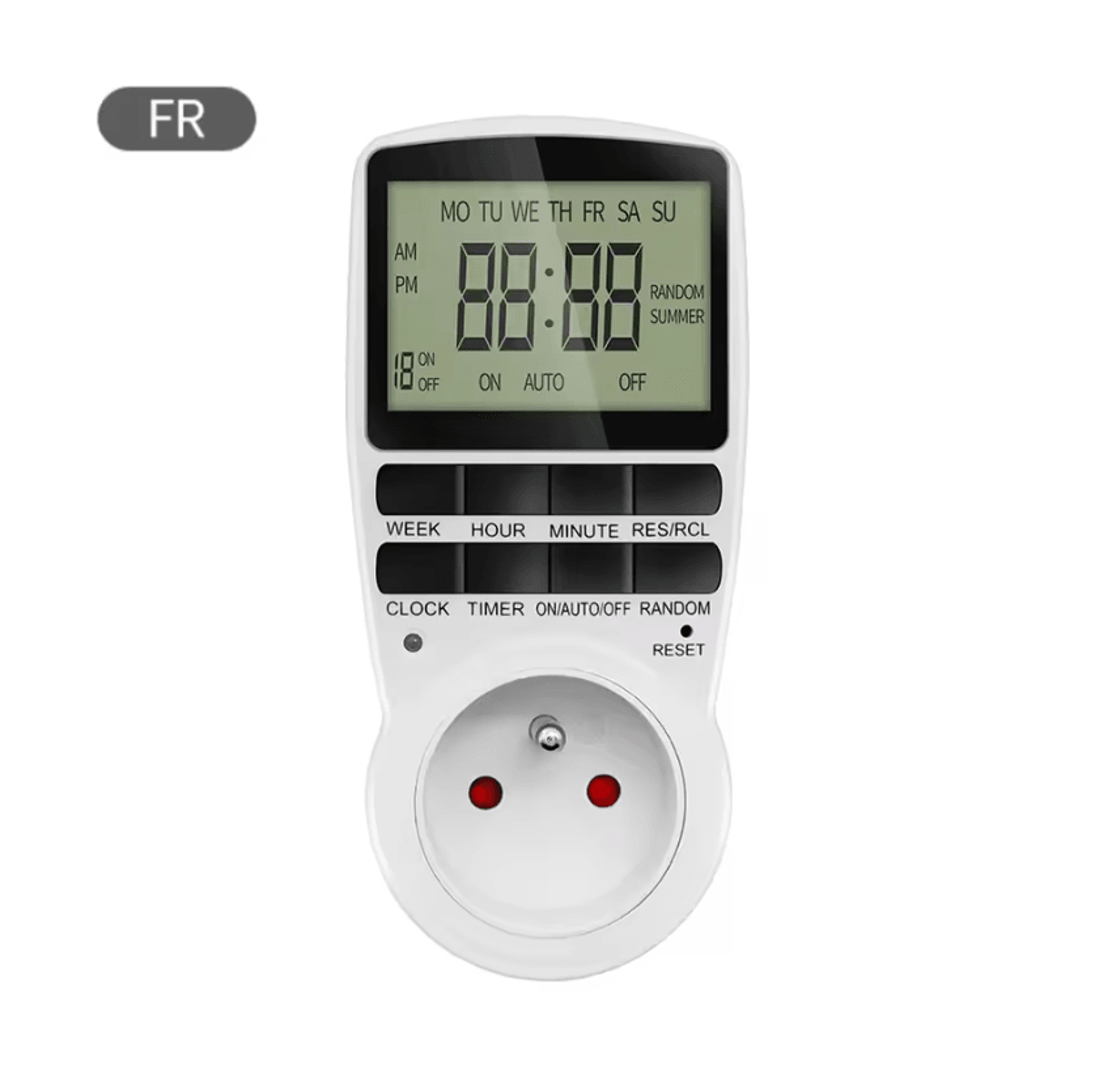 220V Digital Programmable Timer Socket For Automatic Appliance Control 4