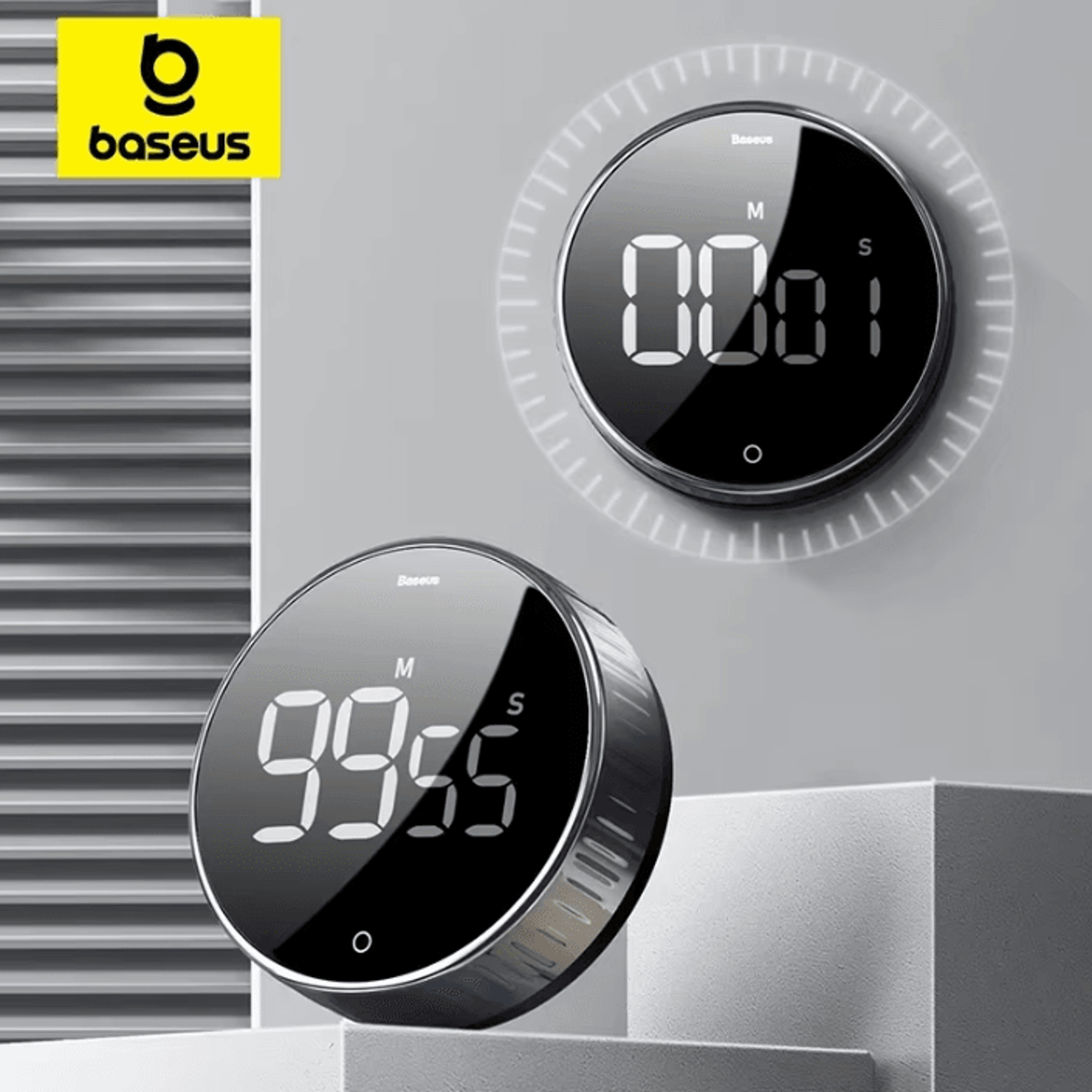 Baseus Magnetic Digital Rotation Kitchen Timer 0