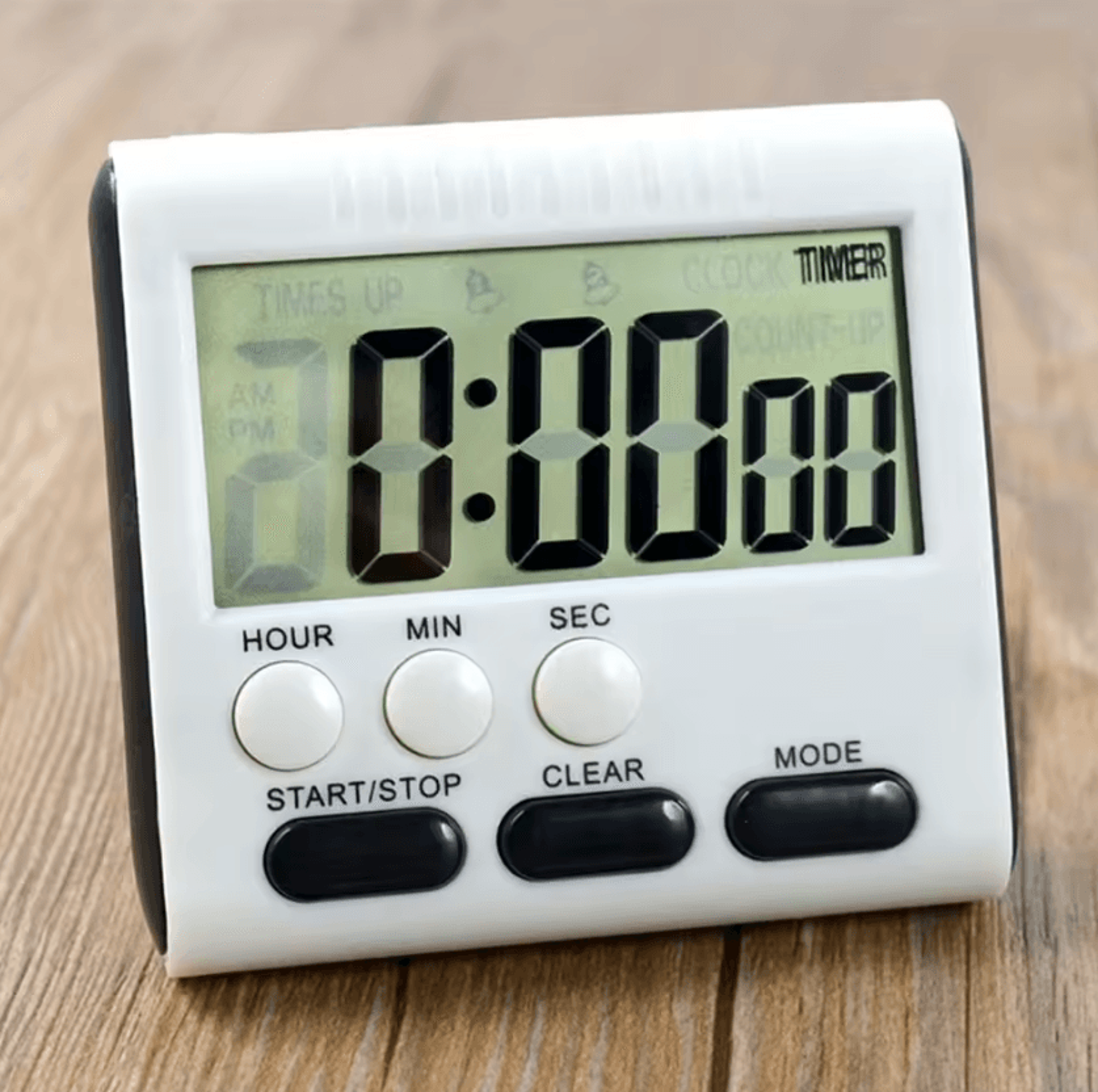 24 Hour Magnetic Digital Kitchen Timer With Large LCD Display 0
