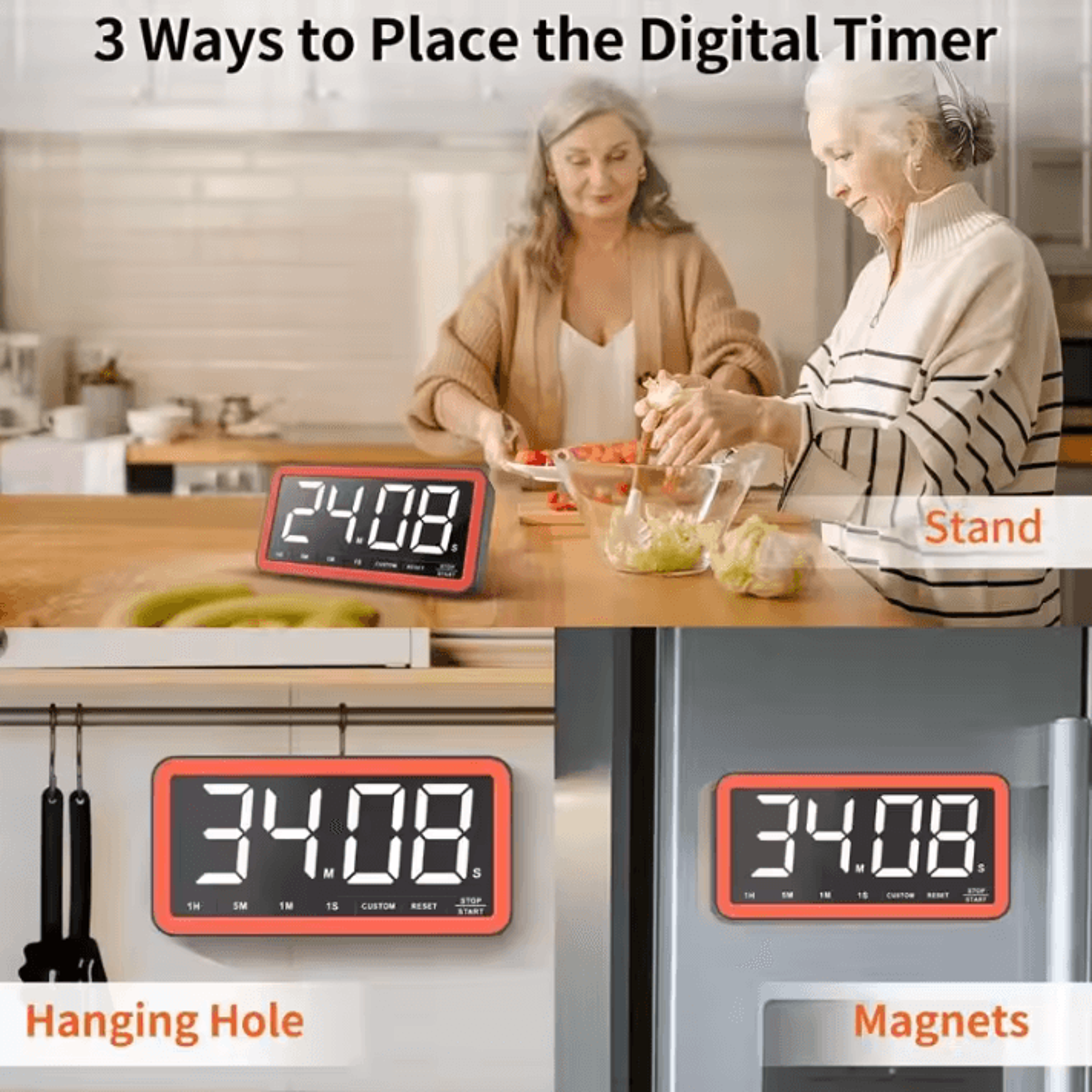 78 Inch Large Display Digital Kitchen Timer 3