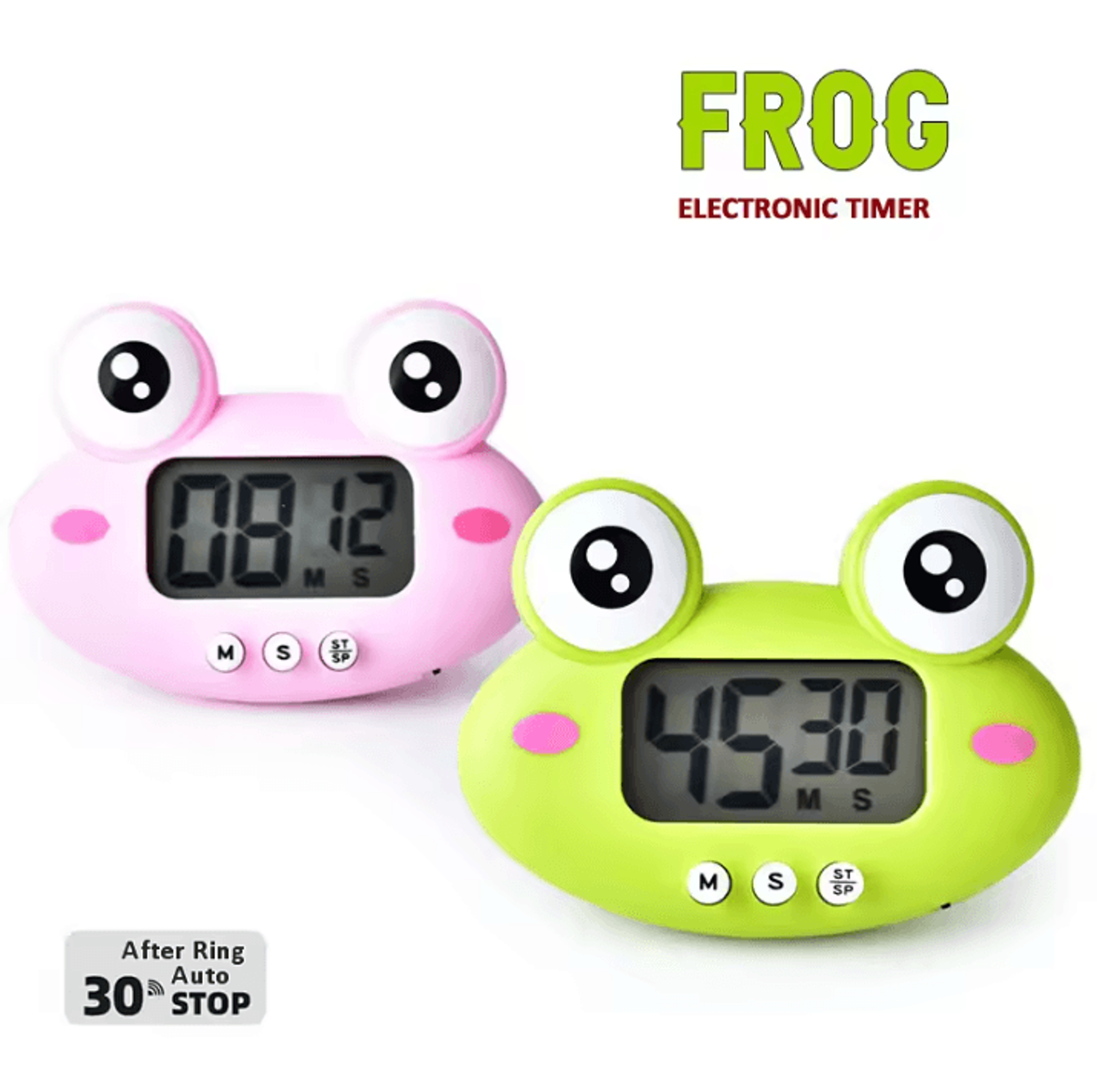 Cute Frog Digital Kitchen Countdown Timer 0
