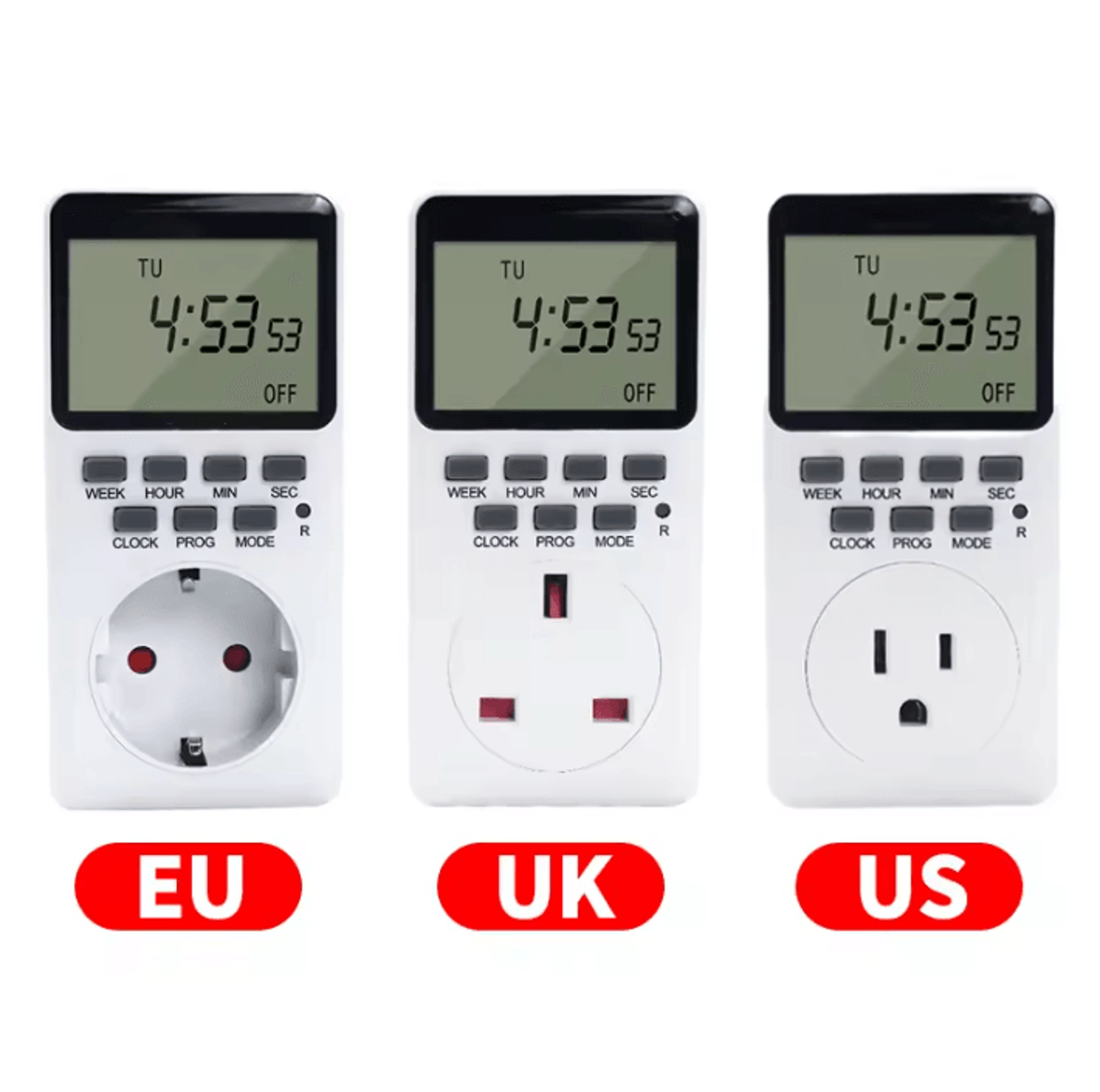 20 Program Weekly Digital Timer Outlets 0