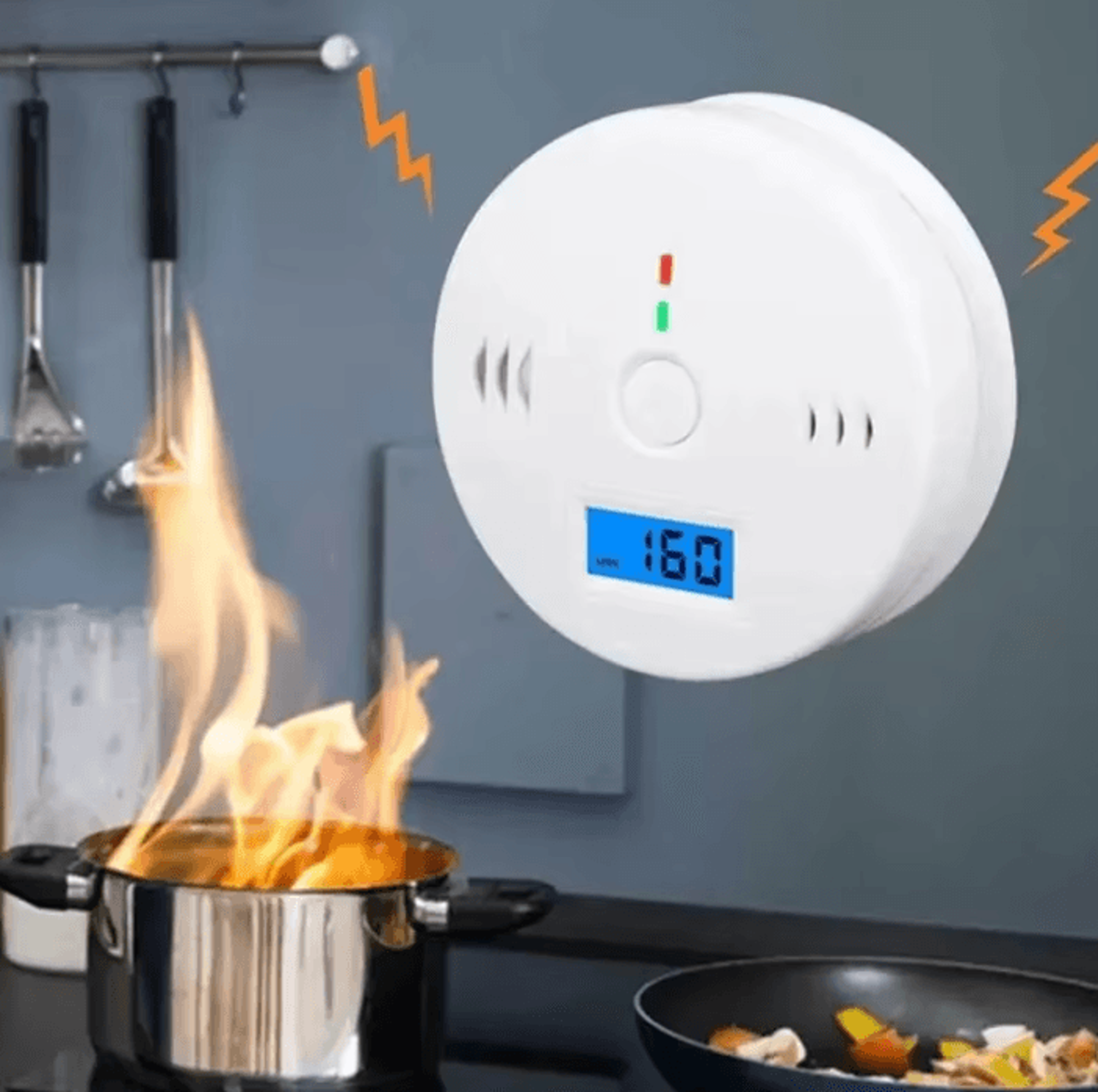 Digital Carbon Monoxide Detector With LCD Display And Loud Alarm 1