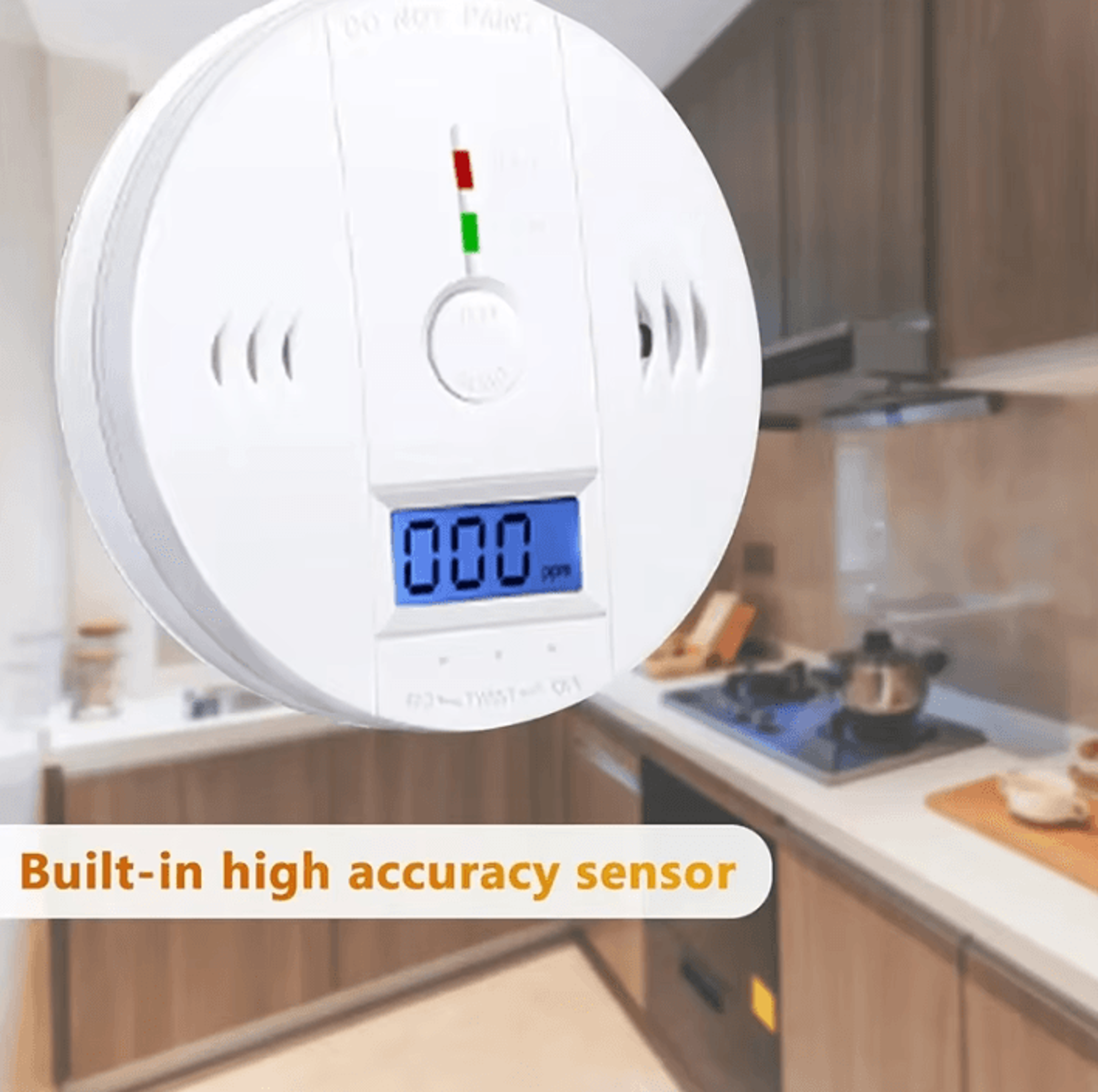 Digital Carbon Monoxide Detector With LCD Display And Loud Alarm 3