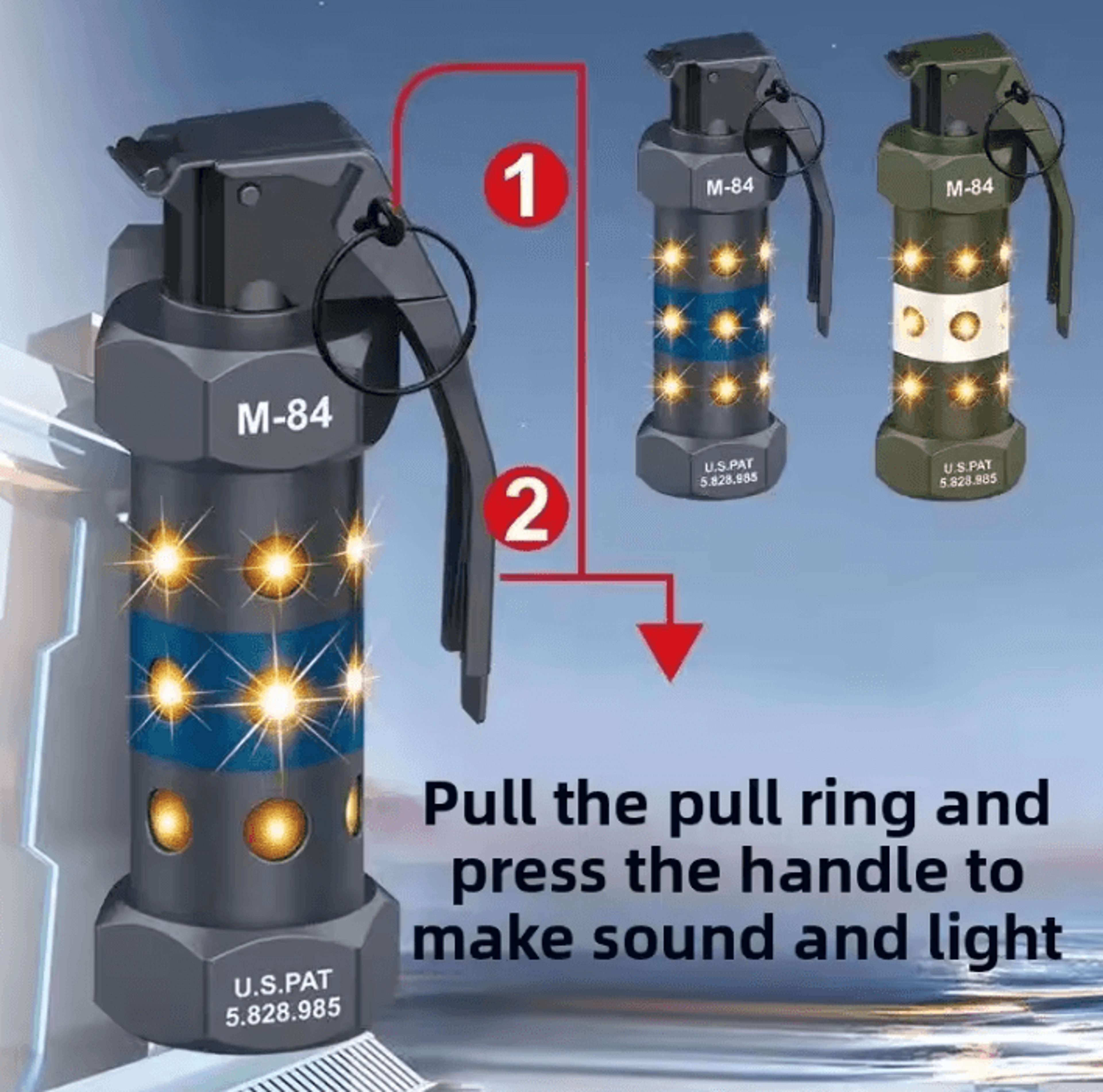 M84 Style Tactical LED Camping Light And Cosplay Prop 2