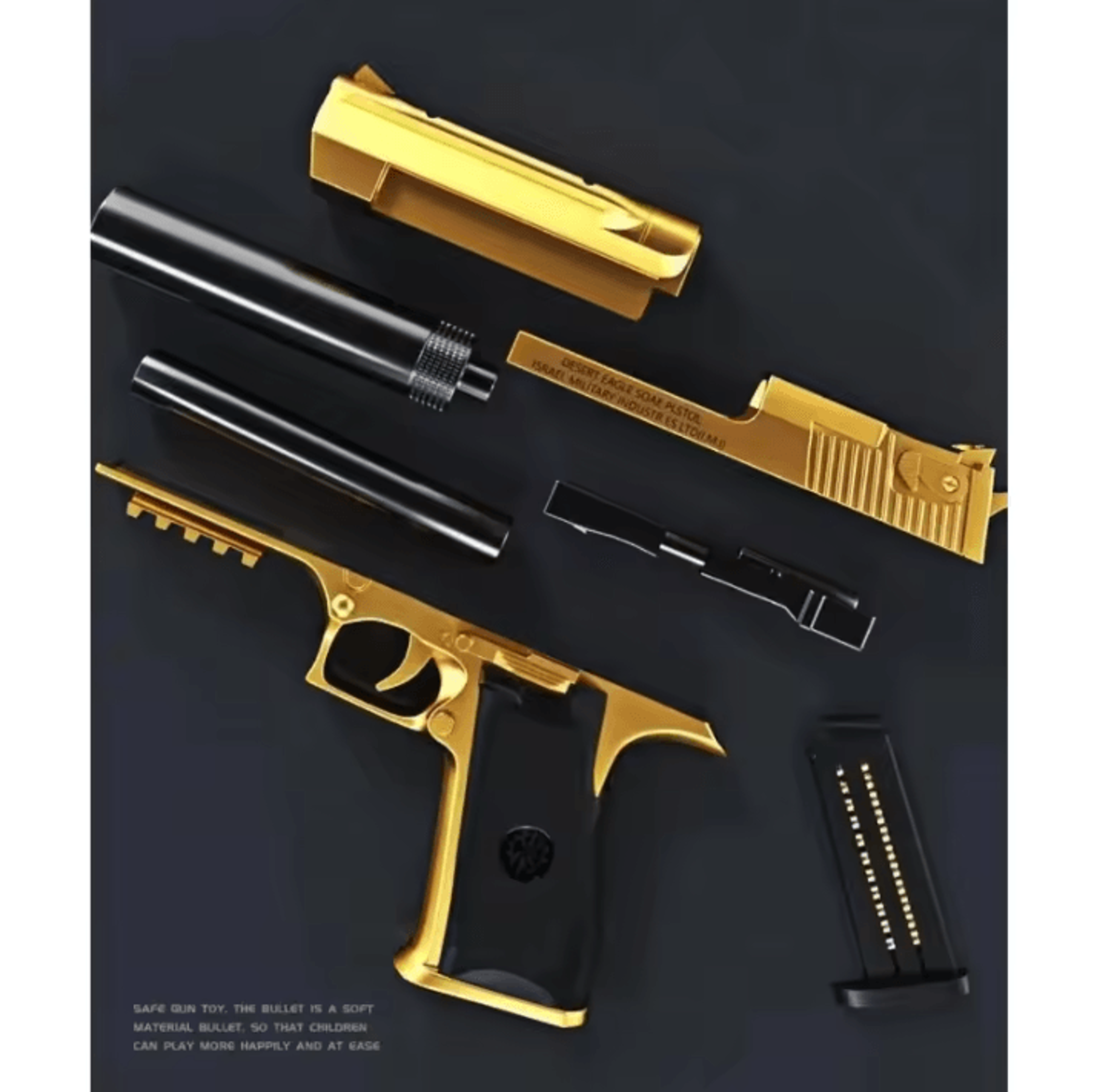 Desert Eagle Style Shell Ejecting Foam Dart Toy Blaster 3
