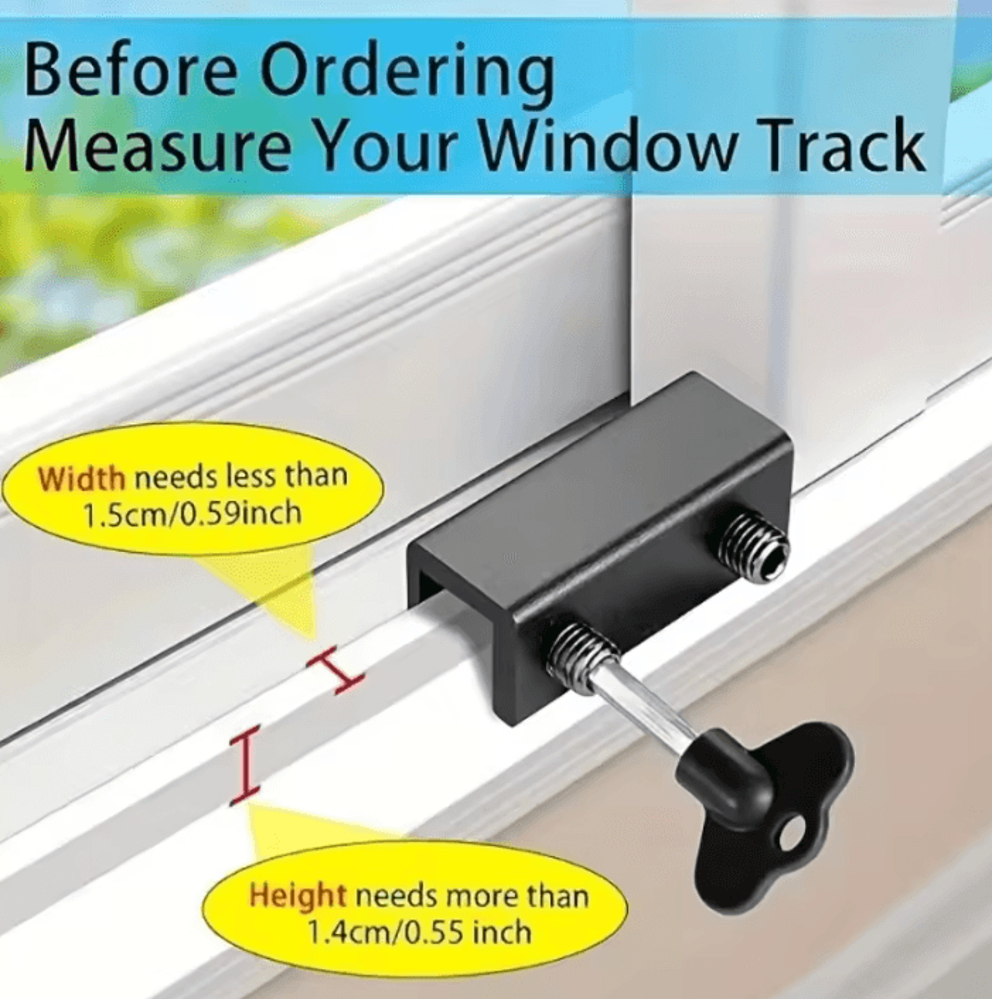 Adjustable Aluminum Sliding Window Lock And Safety Limiter 2