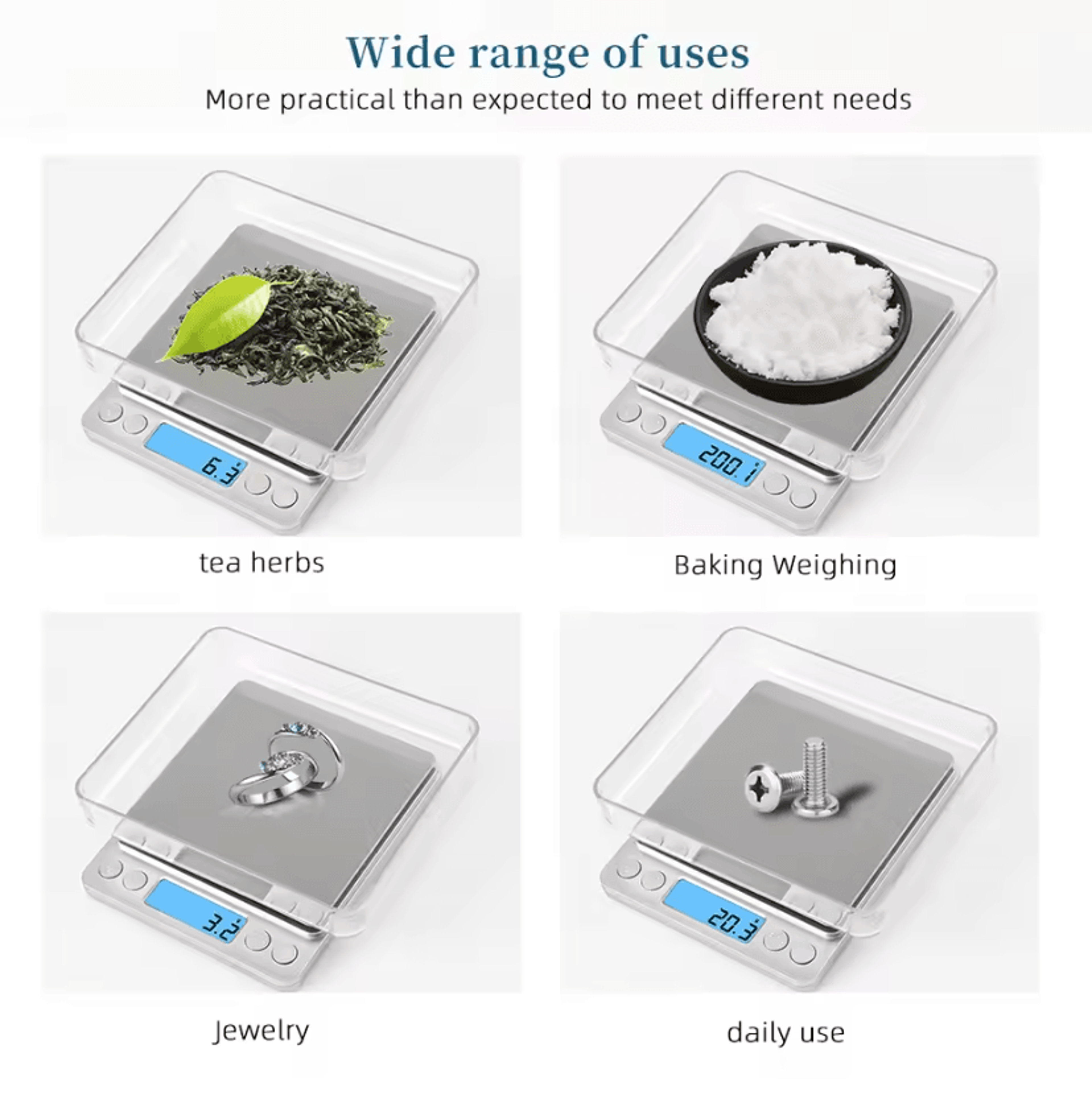 3000g X 01g Mini Digital Precision Scale With LCD Display 1