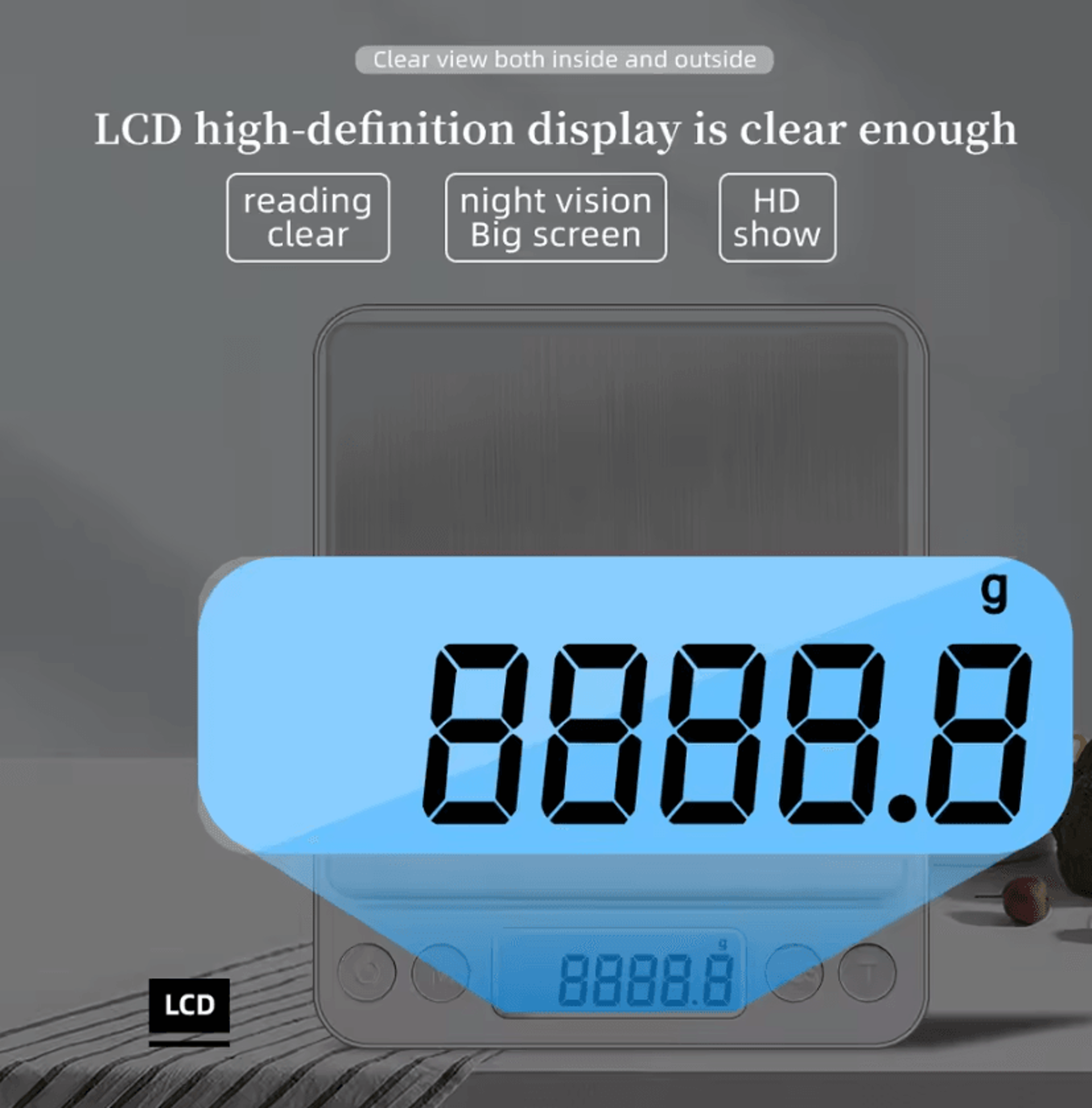 3000g X 01g Mini Digital Precision Scale With LCD Display 3