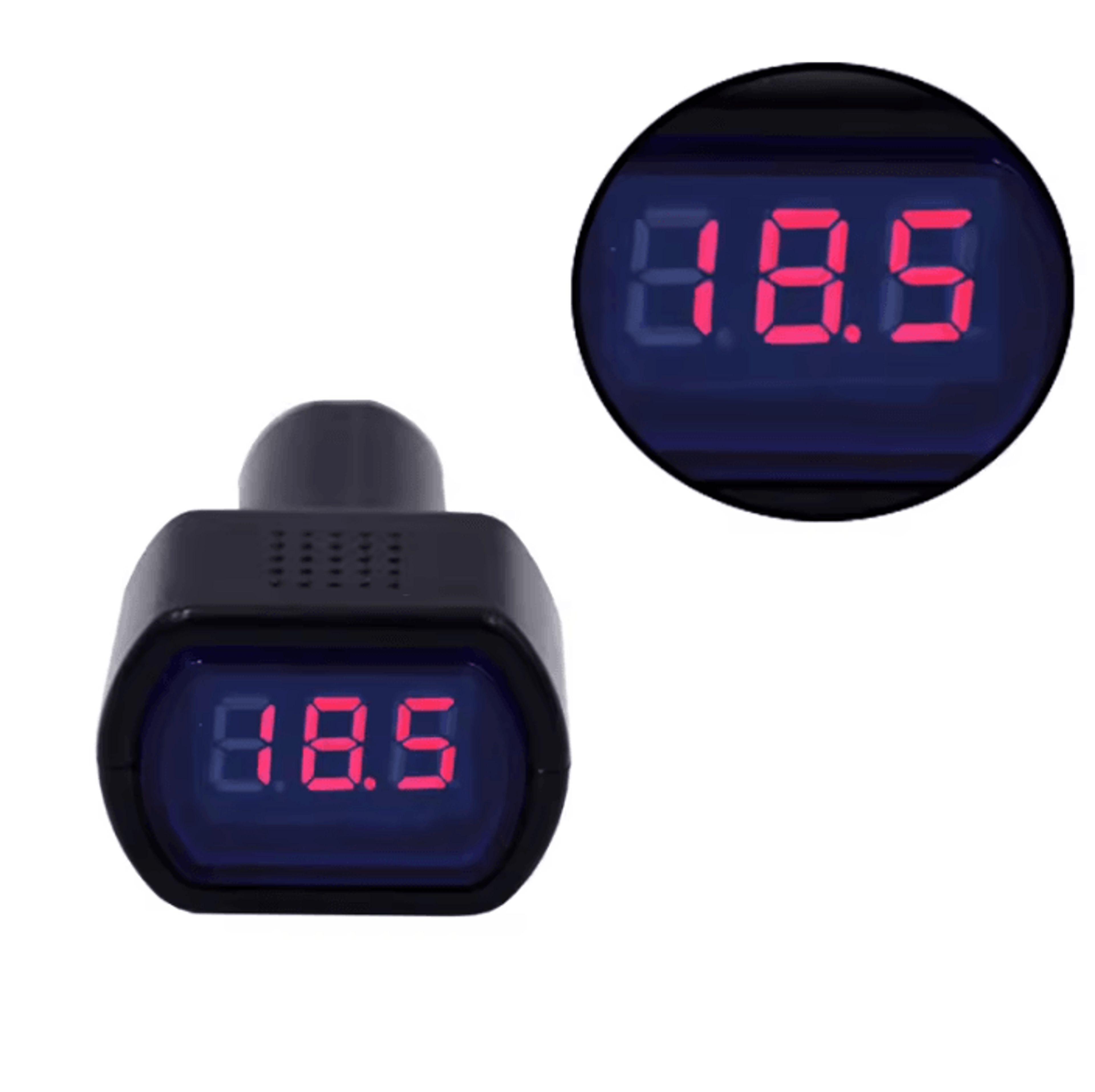12V 24V Digital Car Battery Voltmeter With Cigarette Lighter Plug 1