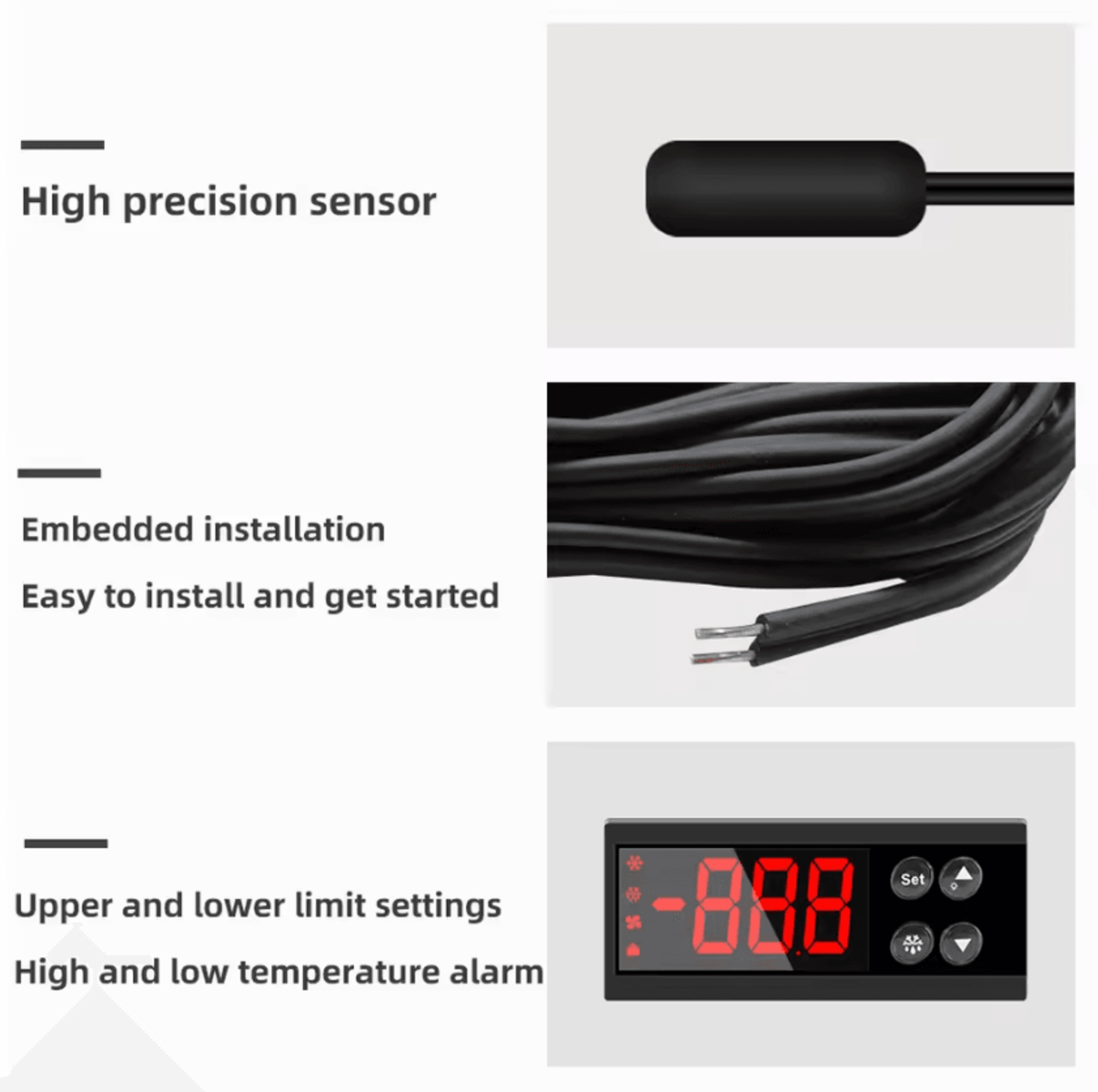 ECS961NEO Digital Temperature Controller For Refrigeration And Heating 5