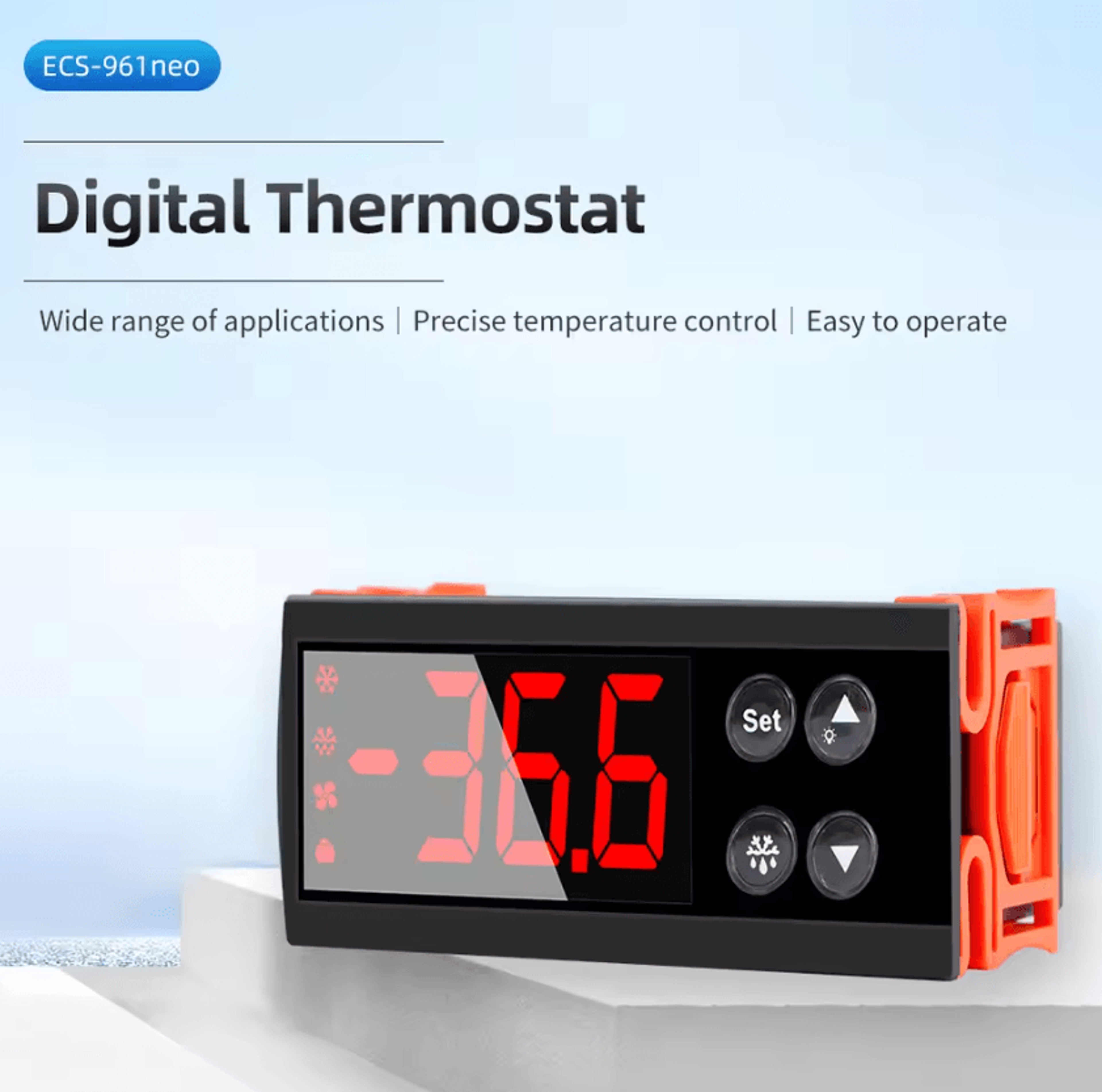 ECS961NEO Digital Temperature Controller For Refrigeration And Heating 1