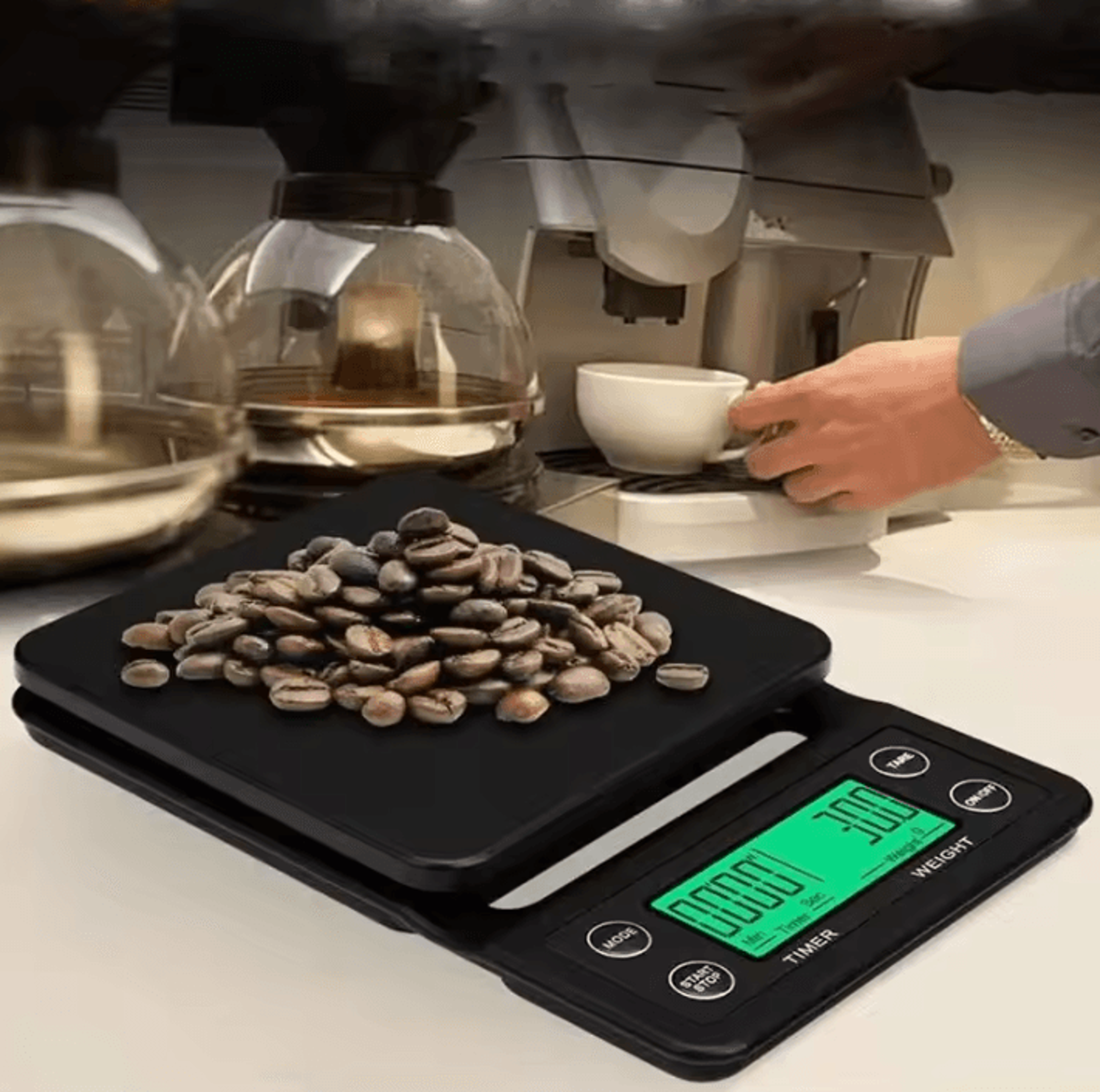 5kg Digital Coffee Scale With Timer And 01g Precision 3