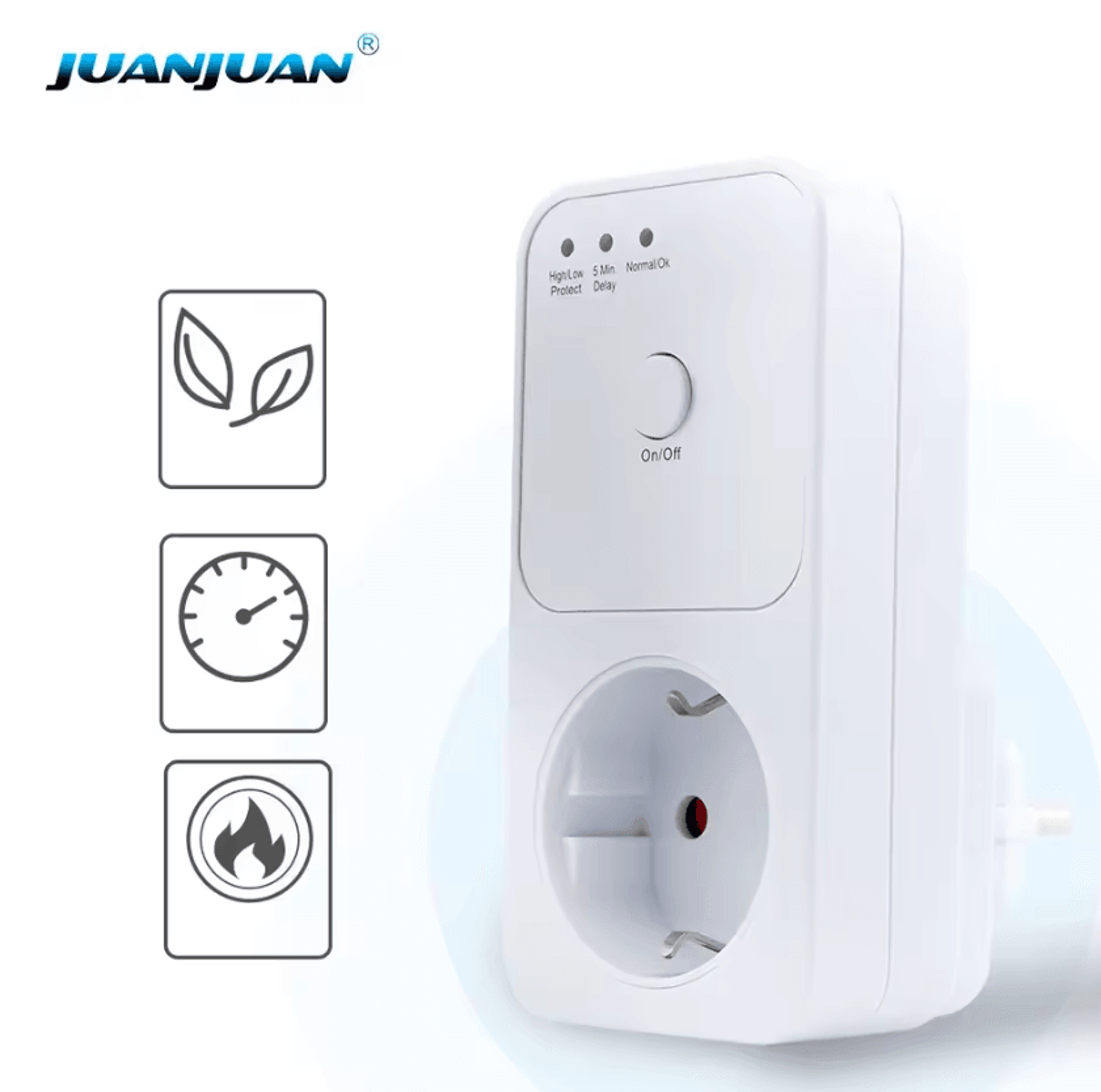 220V Automatic Refrigerator Voltage Protector And Surge Protection Socket 0