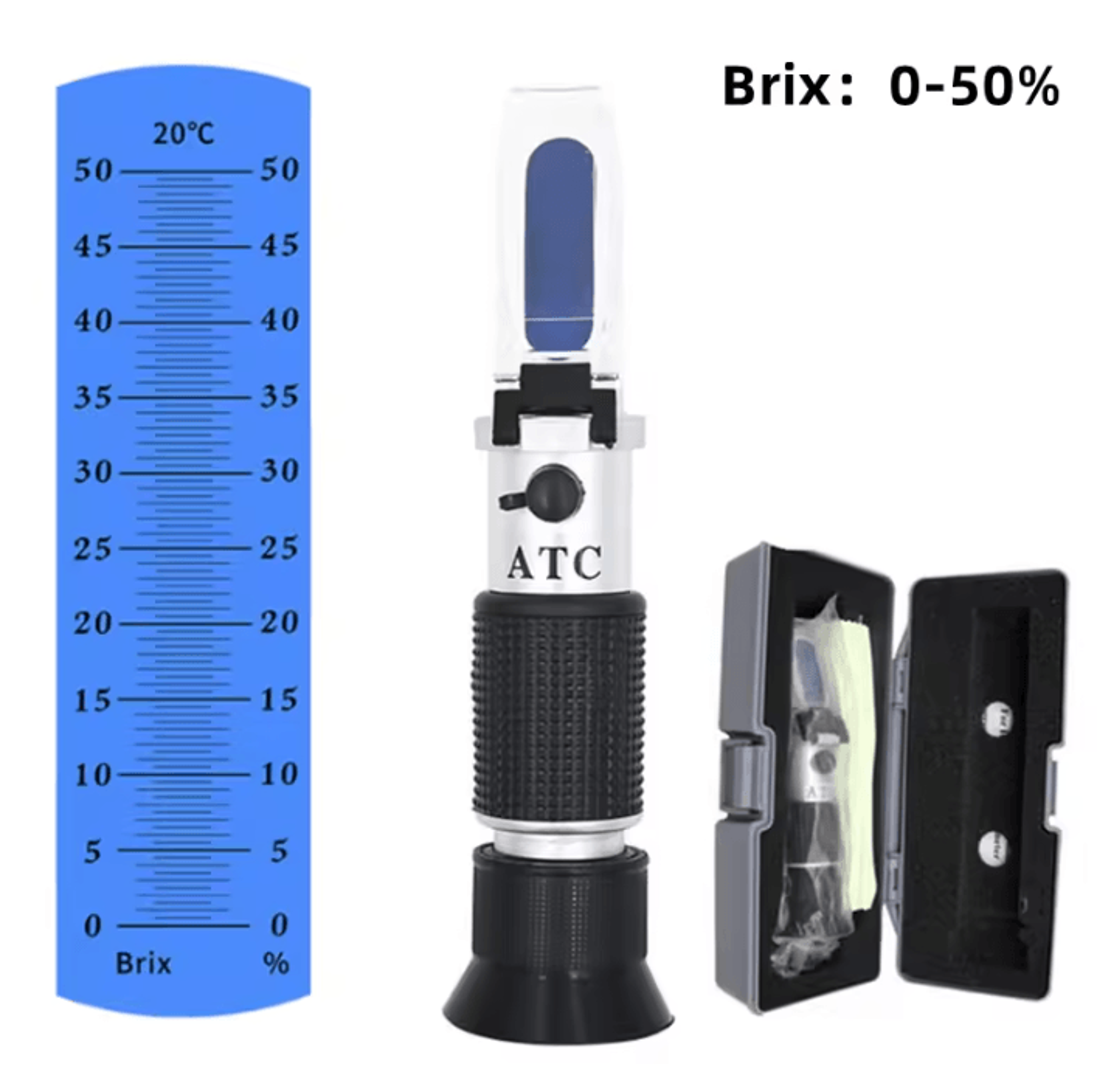 Handheld Brix Refractometer Sugar Concentration Tester 6