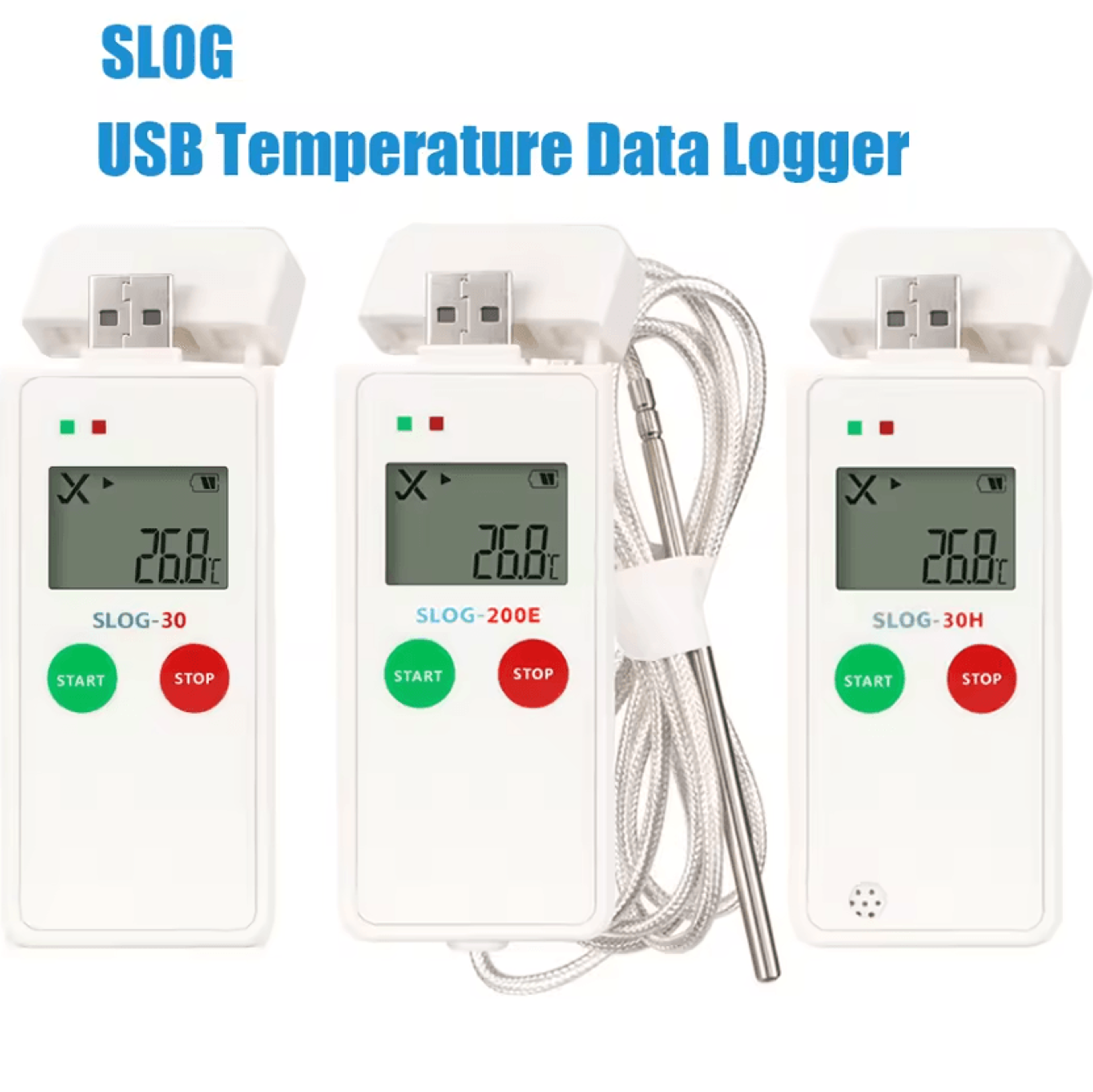 65000 Point USB Temperature Data Logger With High Precision NTC Sensor 0