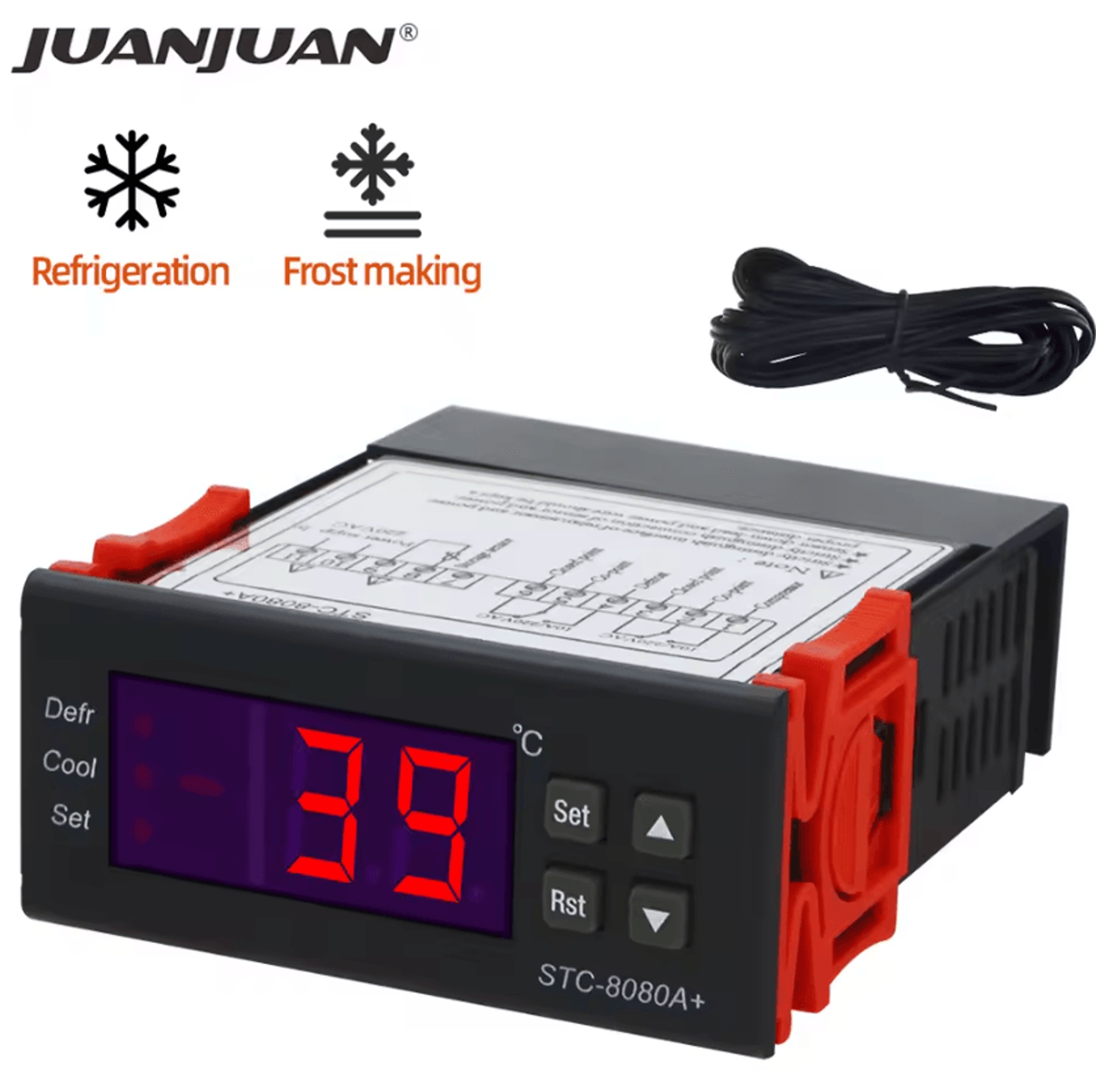 STC8080A Digital Refrigeration Temperature Controller With Dual Sensor 0