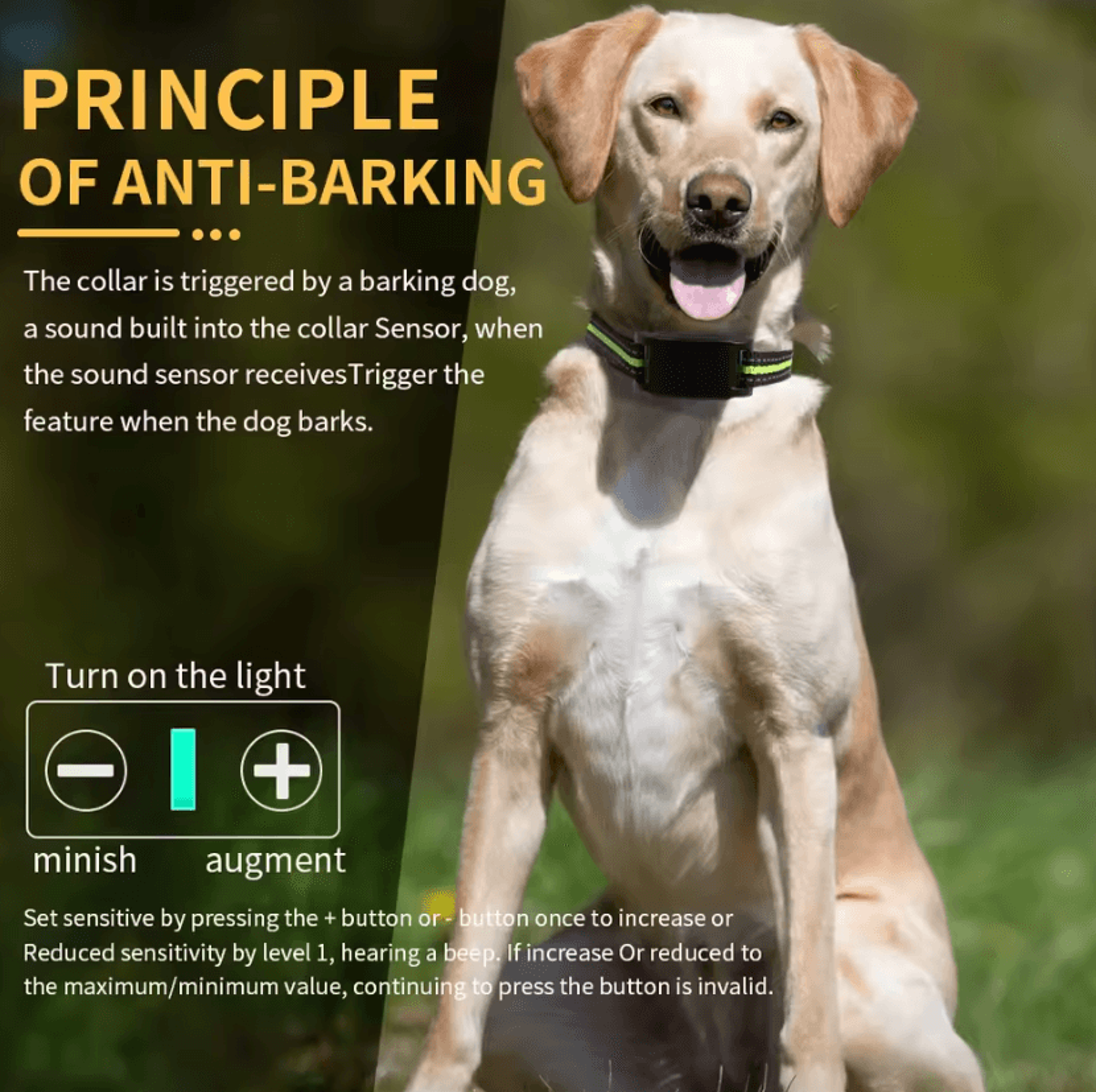 Automatic AntiBark Dog Training Collar With 7 Sensitivity Levels 0