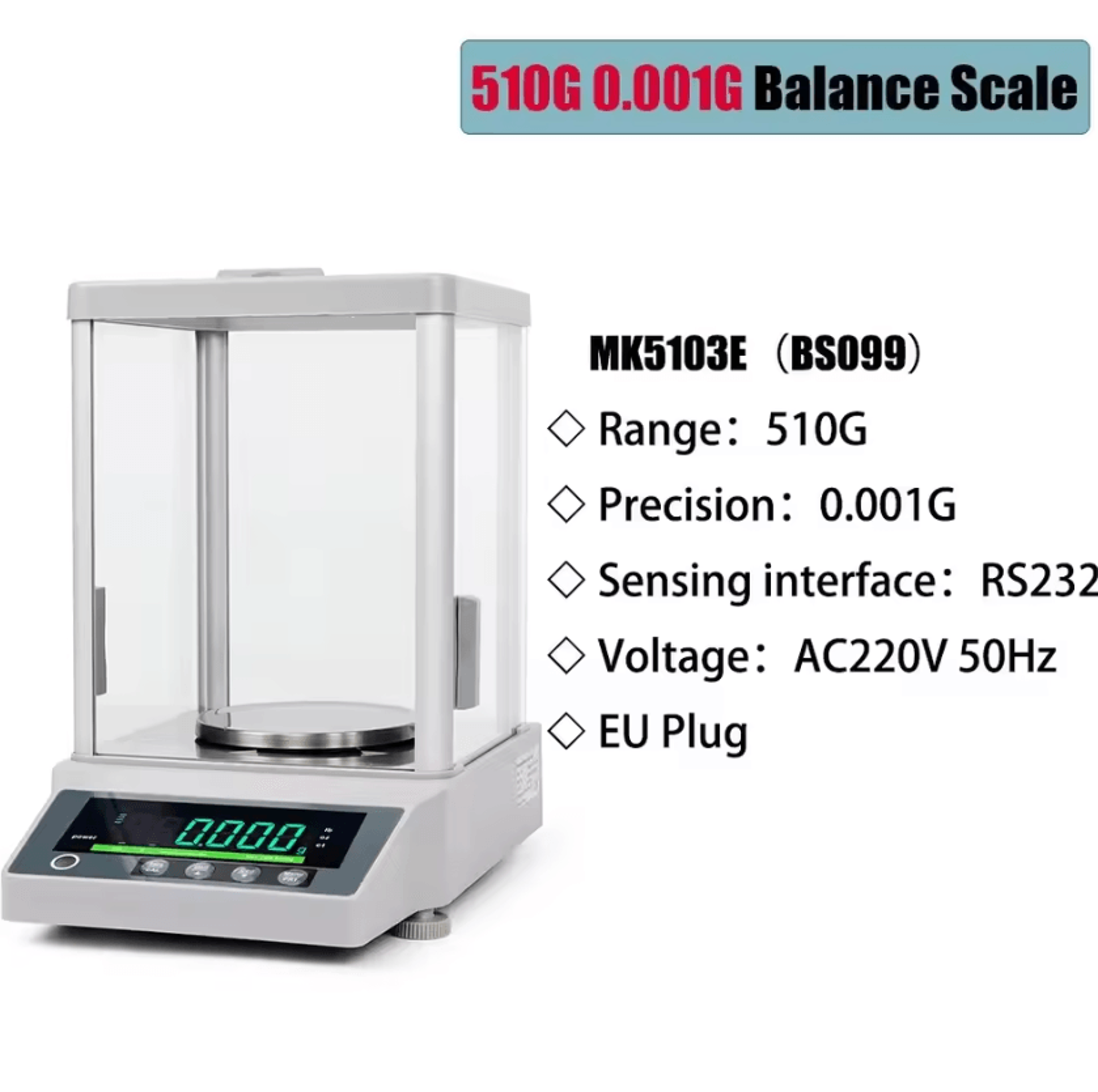 0001g High Precision Analytical Laboratory Balance Scale 6