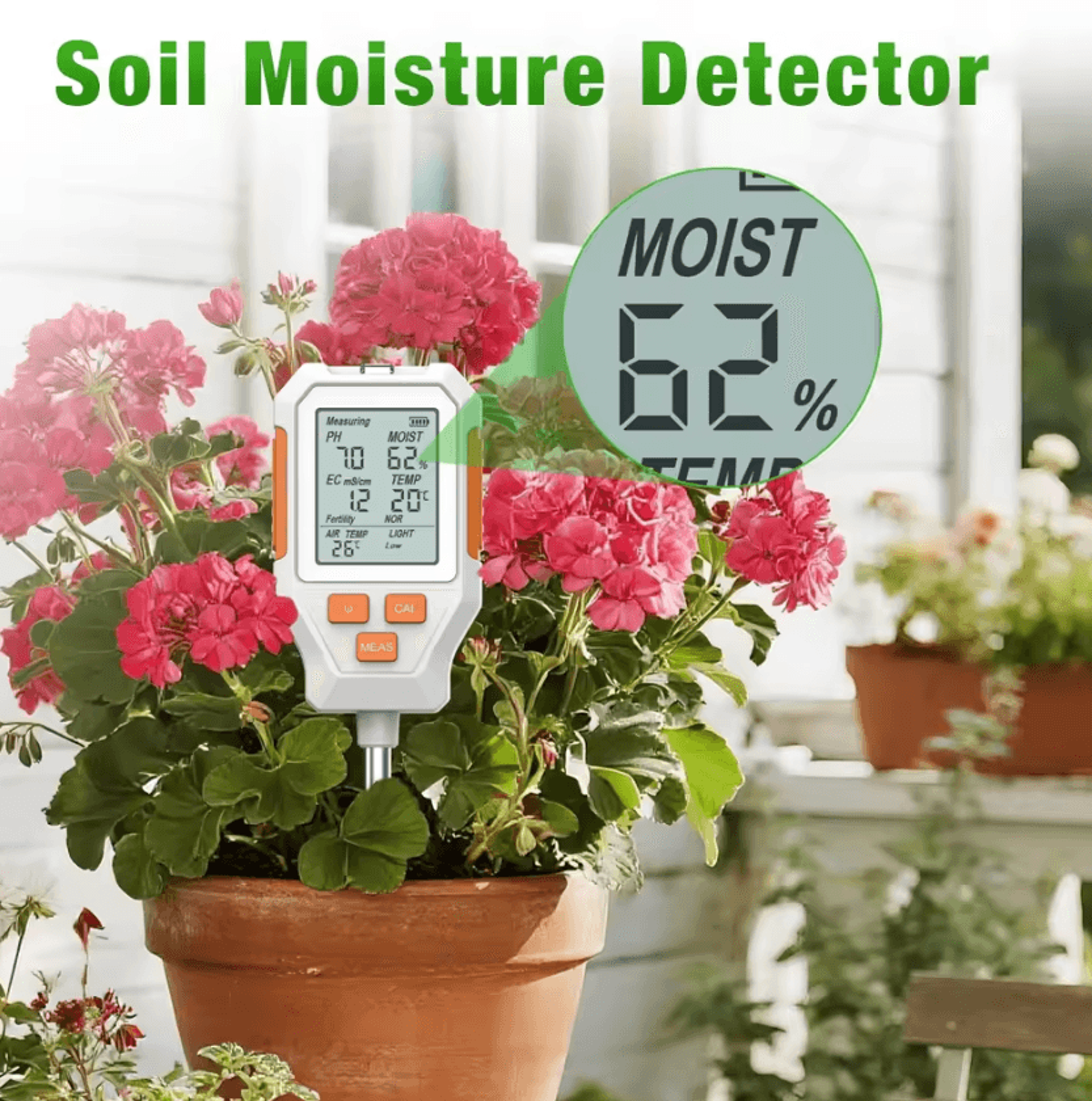 7 In 1 Digital Soil Tester For PH EC Moisture Fertility And Sunlight 2