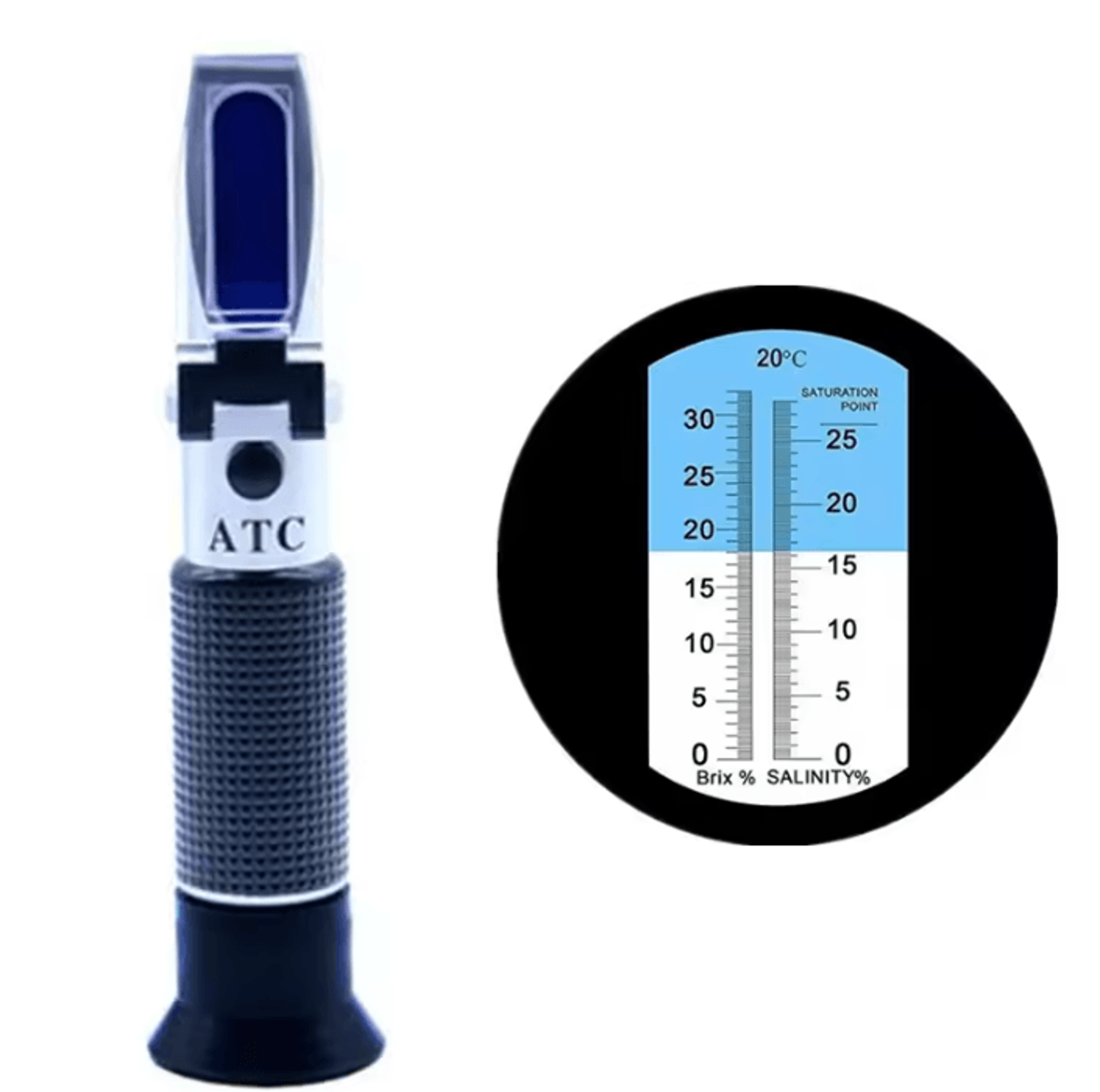 2 In 1 Brix And Salinity Refractometer With ATC 1