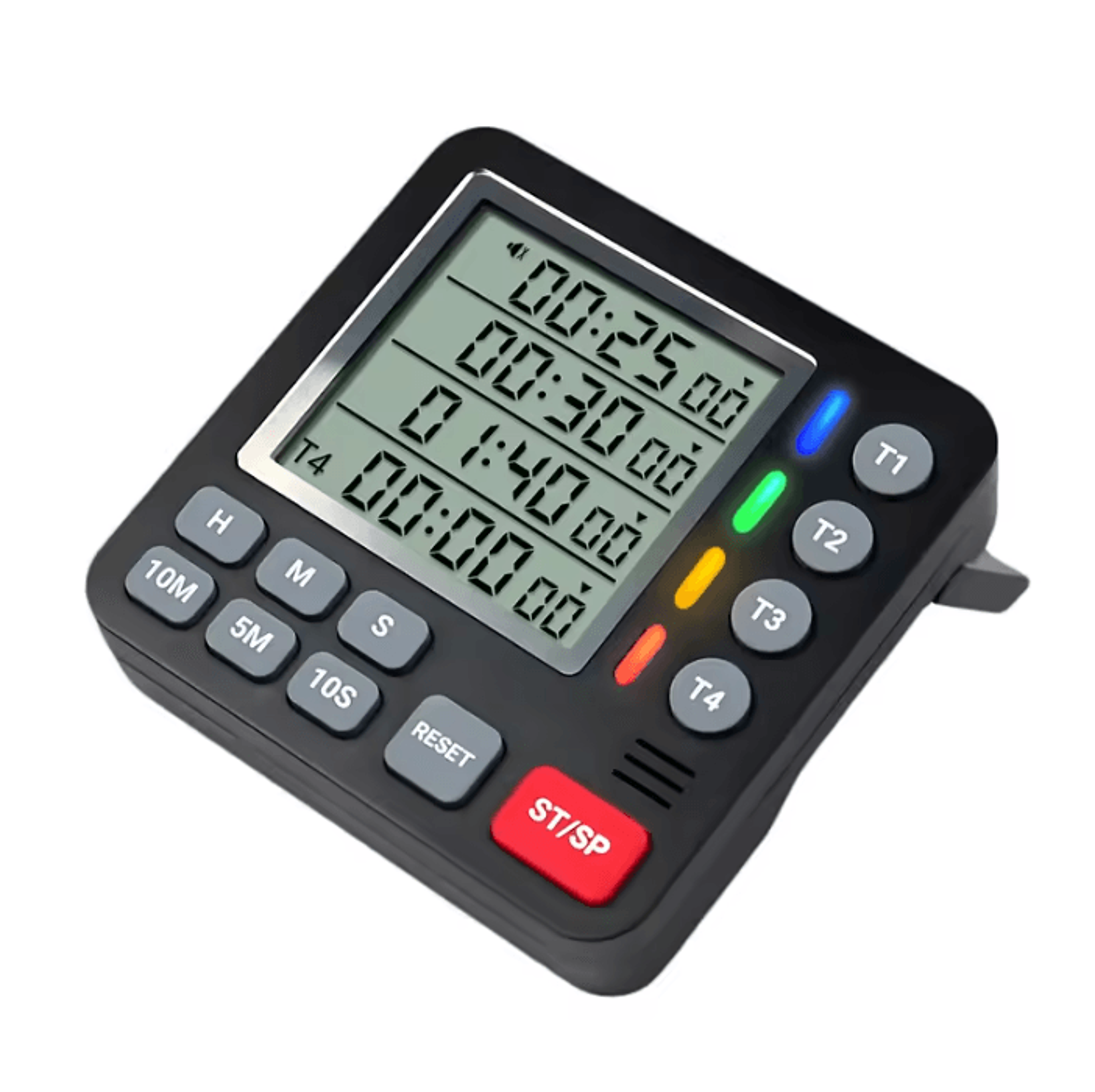 4 Channel Digital Kitchen Timer With Large LCD And Magnetic Back 0