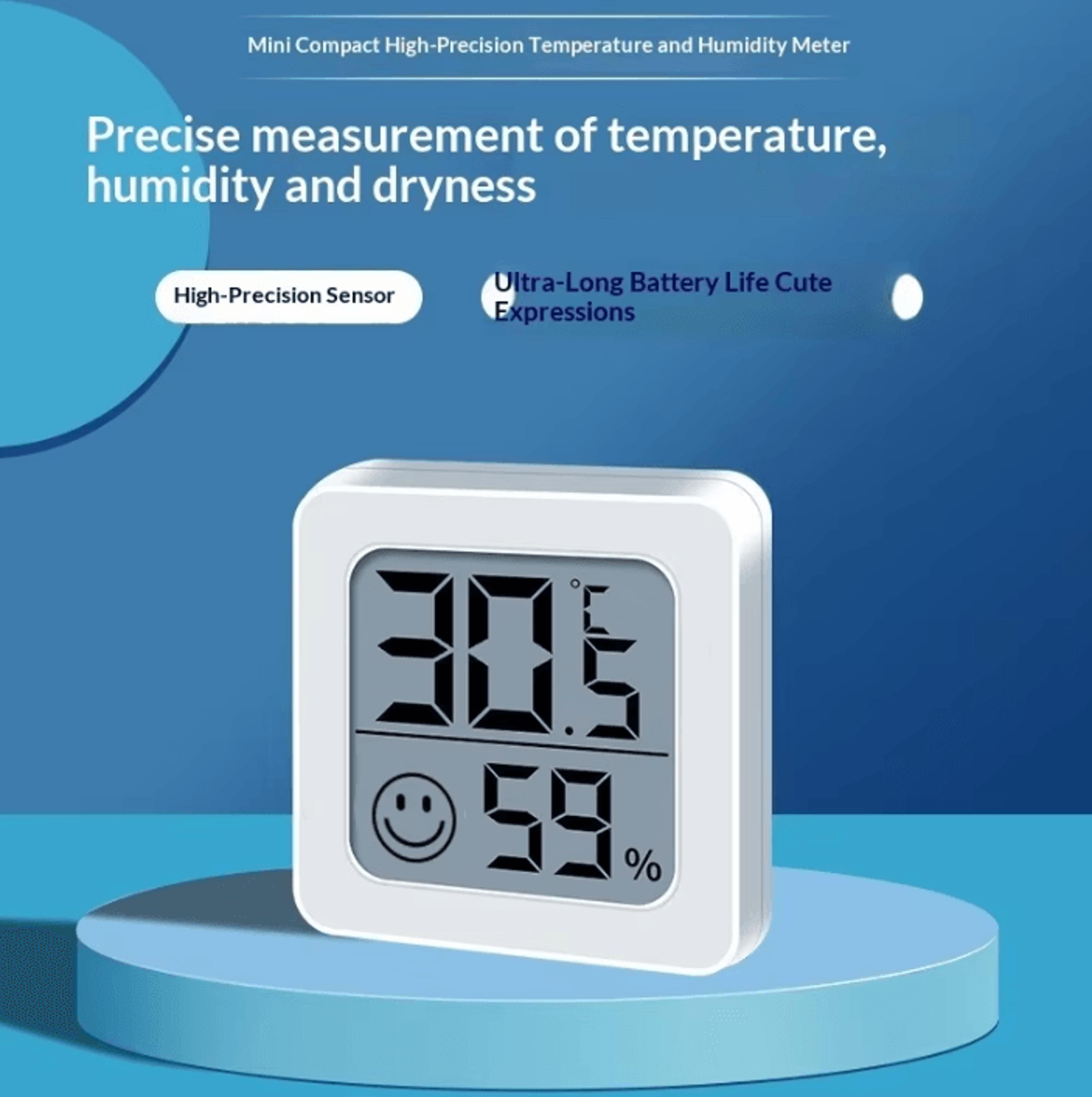Mini LCD Digital Thermometer Hygrometer Indoor Temperature And Humidity Monitor 1