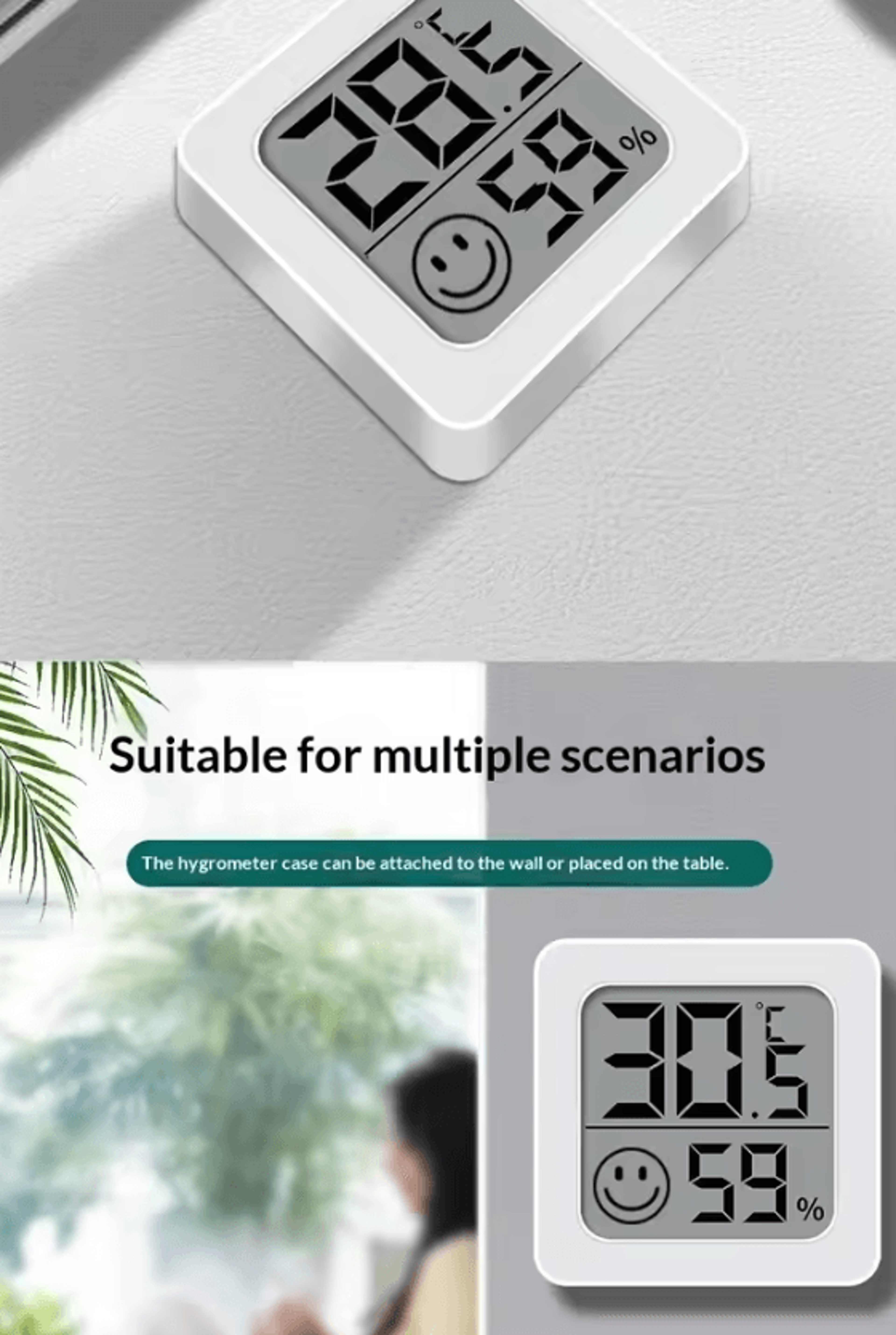Mini LCD Digital Thermometer Hygrometer Indoors Temperature And Humidity Monitor 4