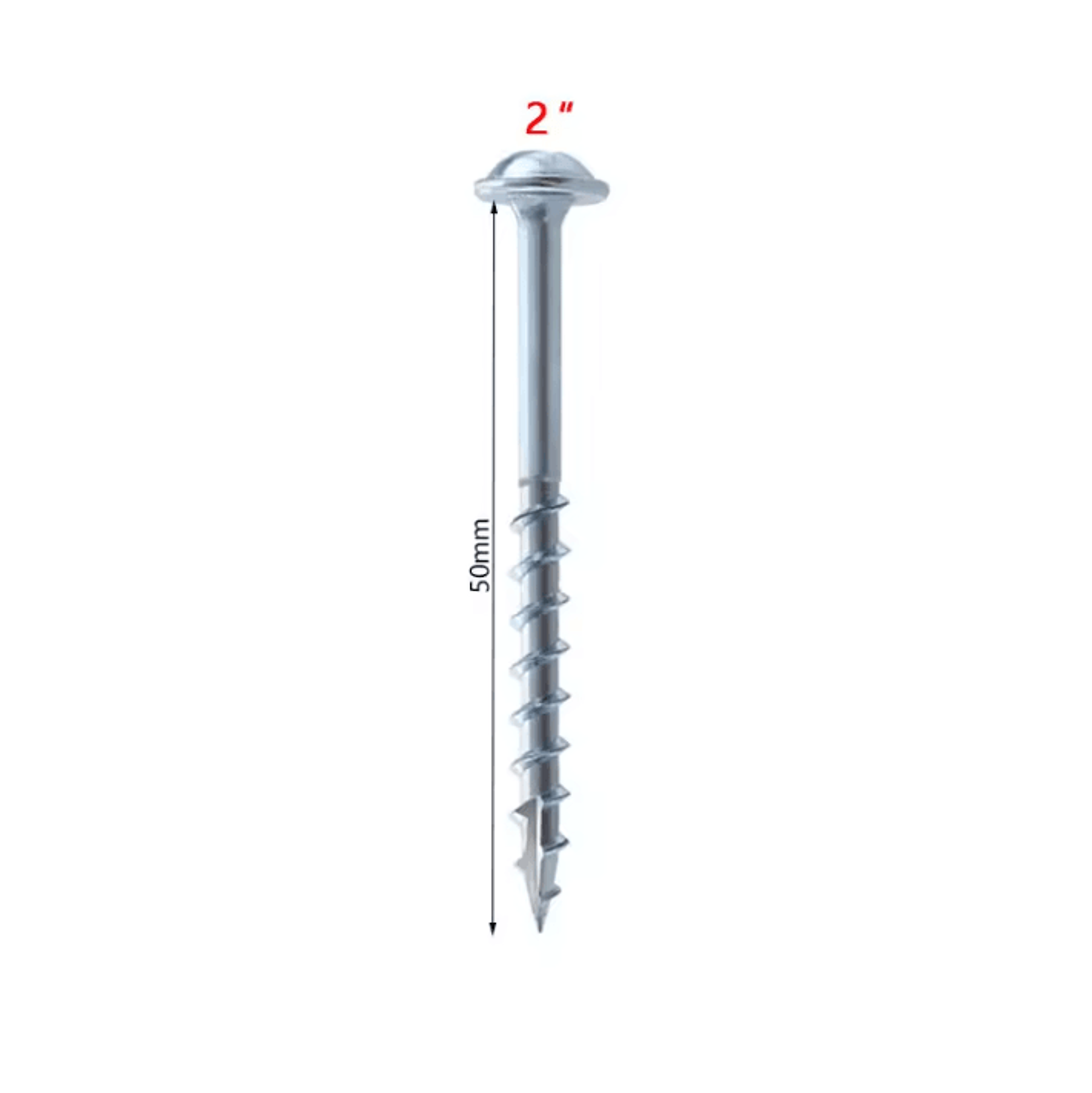 100 Piece Galvanized Pocket Hole Screws For Woodworking 9