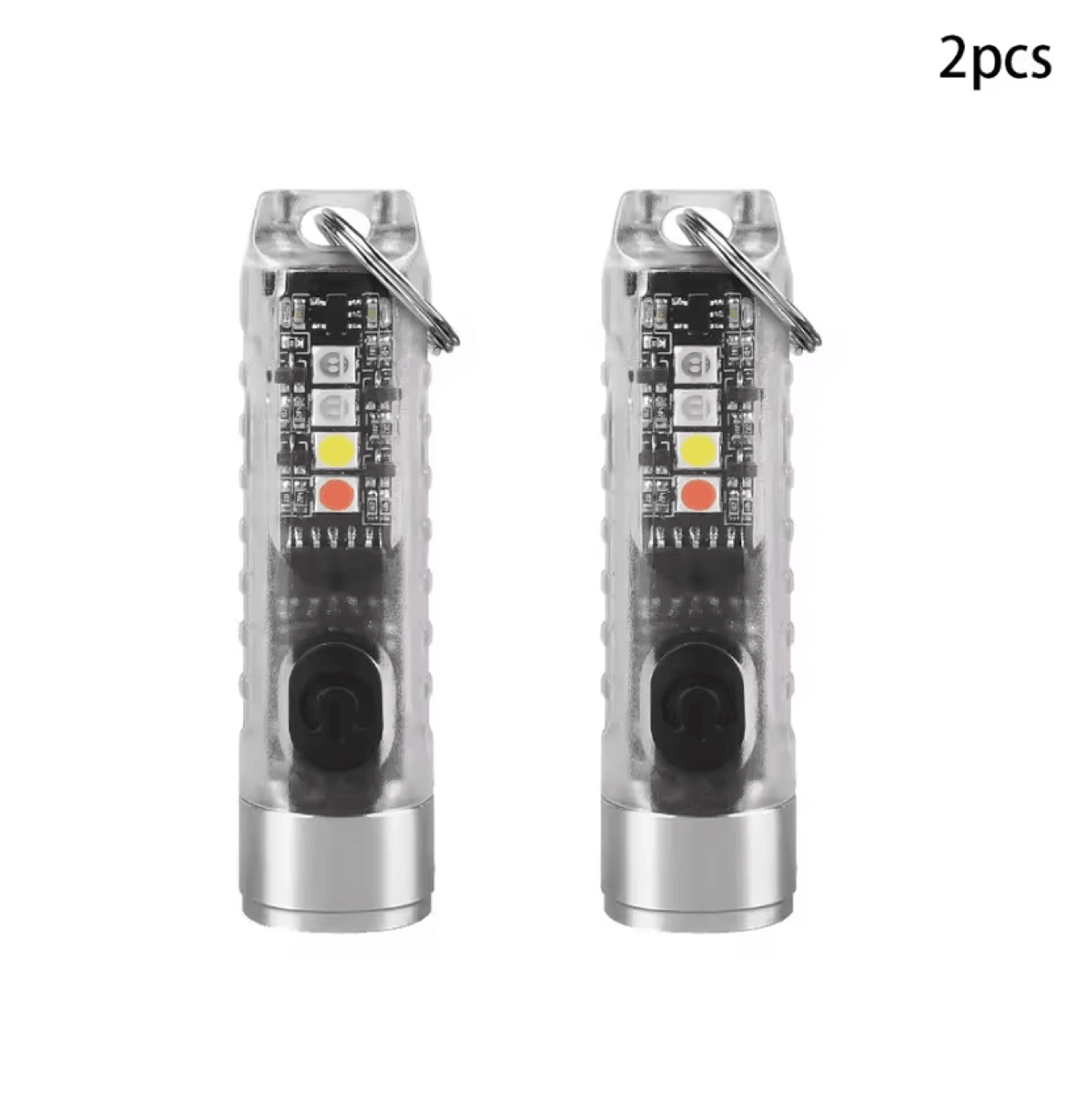 Rechargeable Mini EDC LED Keychain Flashlight With UV And Magnetic Base 7