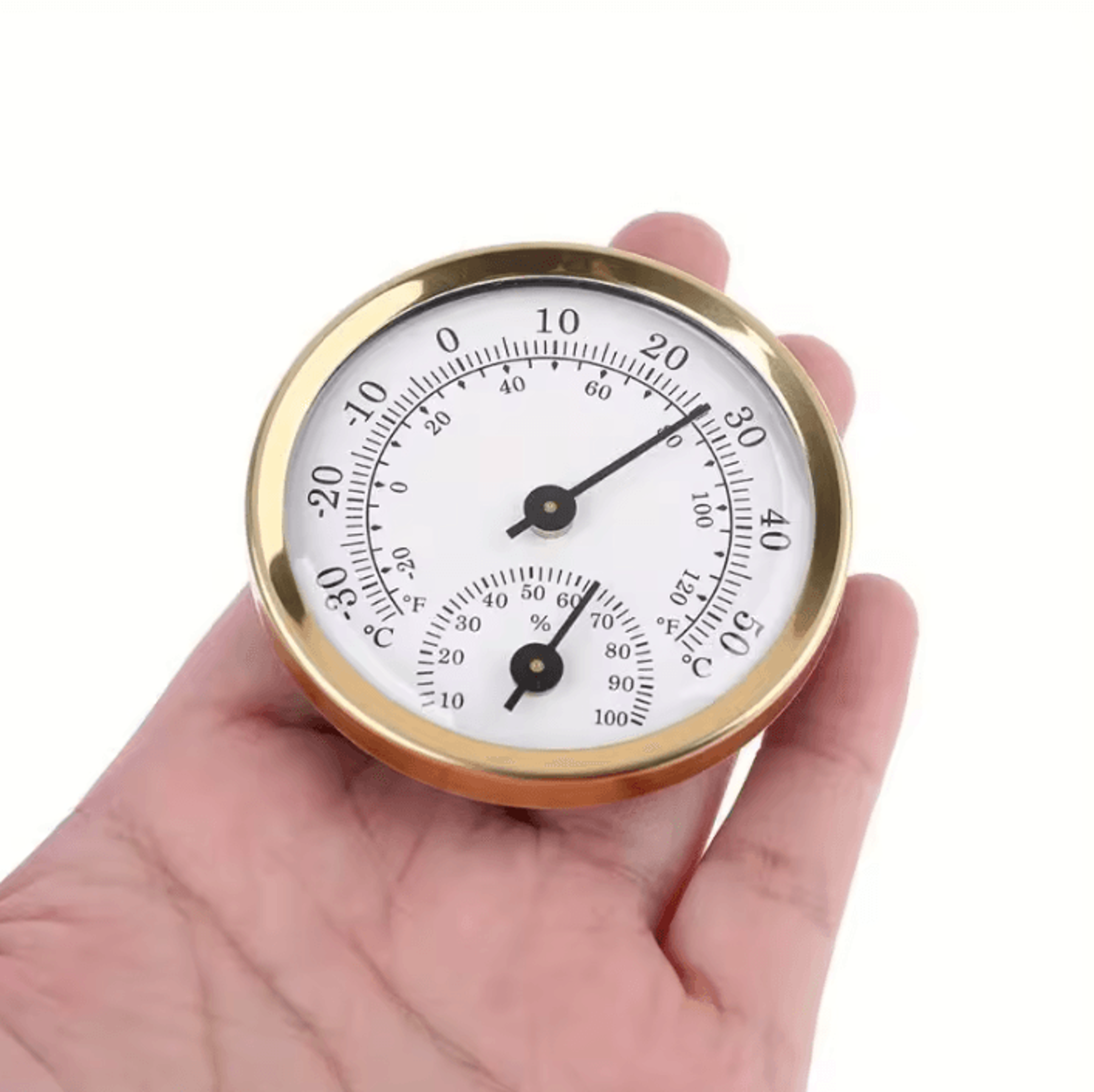 Mini 2 In 1 Analog Thermometer Hygrometer Temperature And Humidity Gauge 0