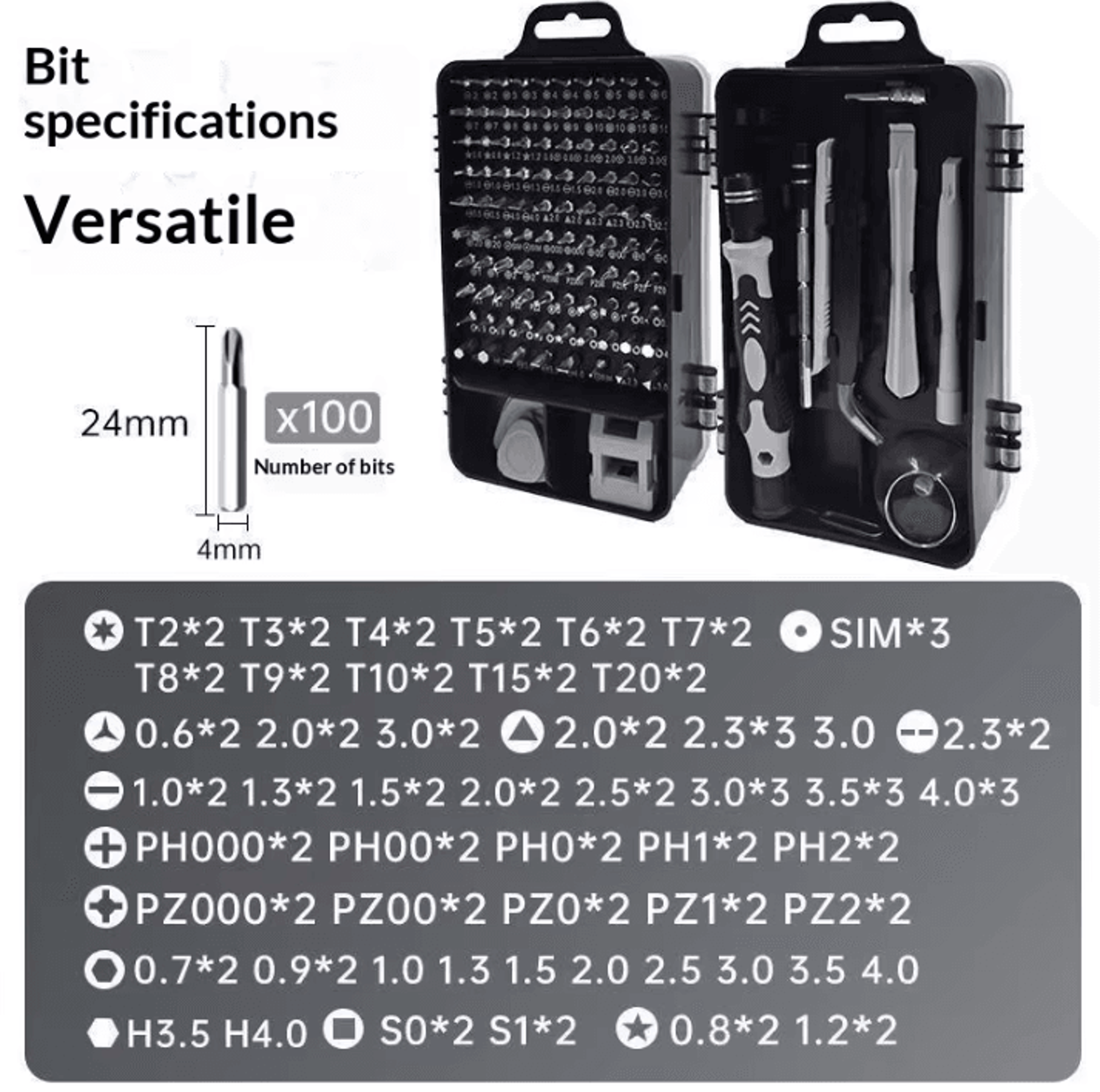 115 In 1 Magnetic Precision Screwdriver Set For Electronics Repair 4