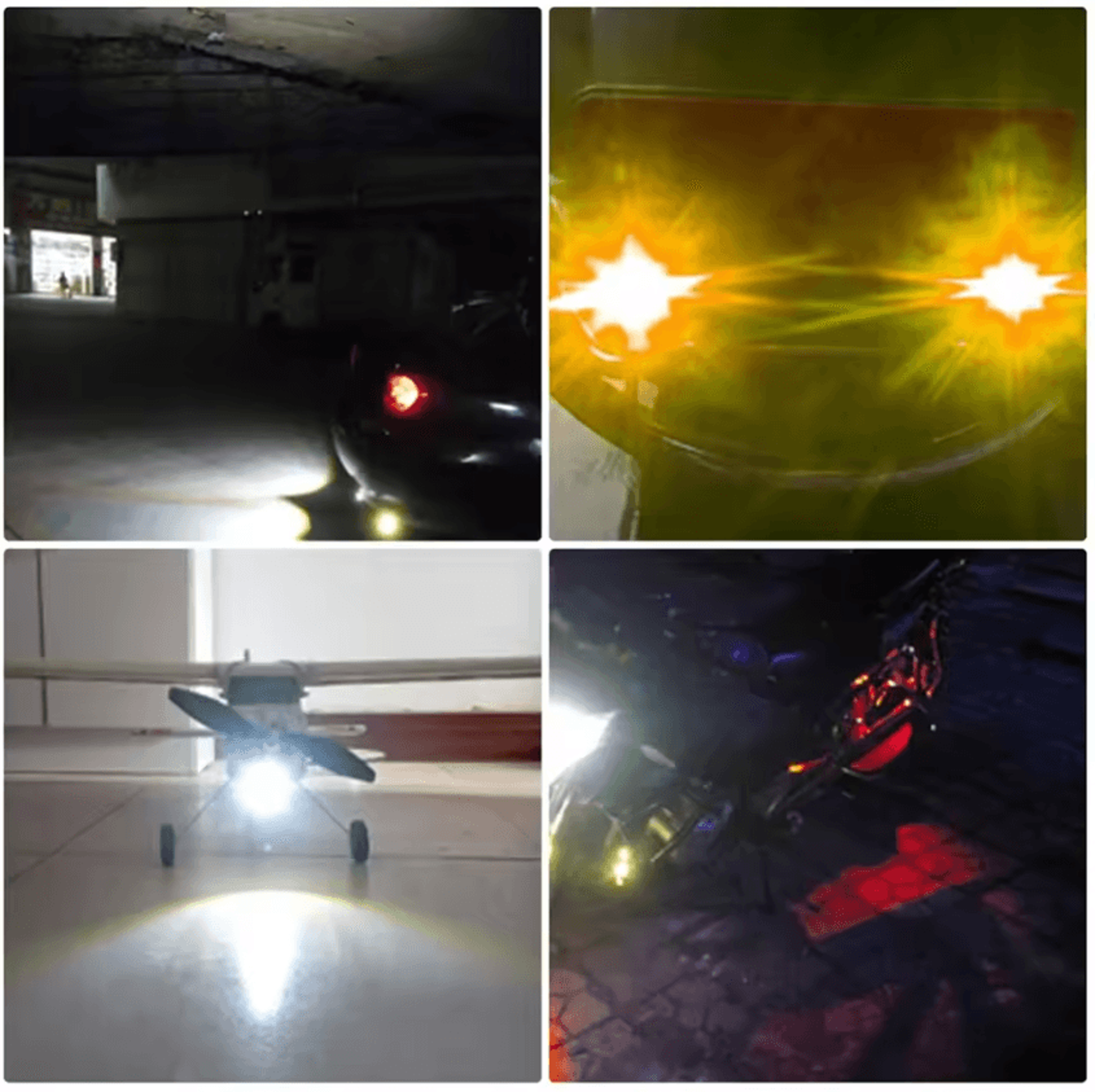 2 Piece Super Bright Motorcycle LED Eagle Eye Signal Lights 4
