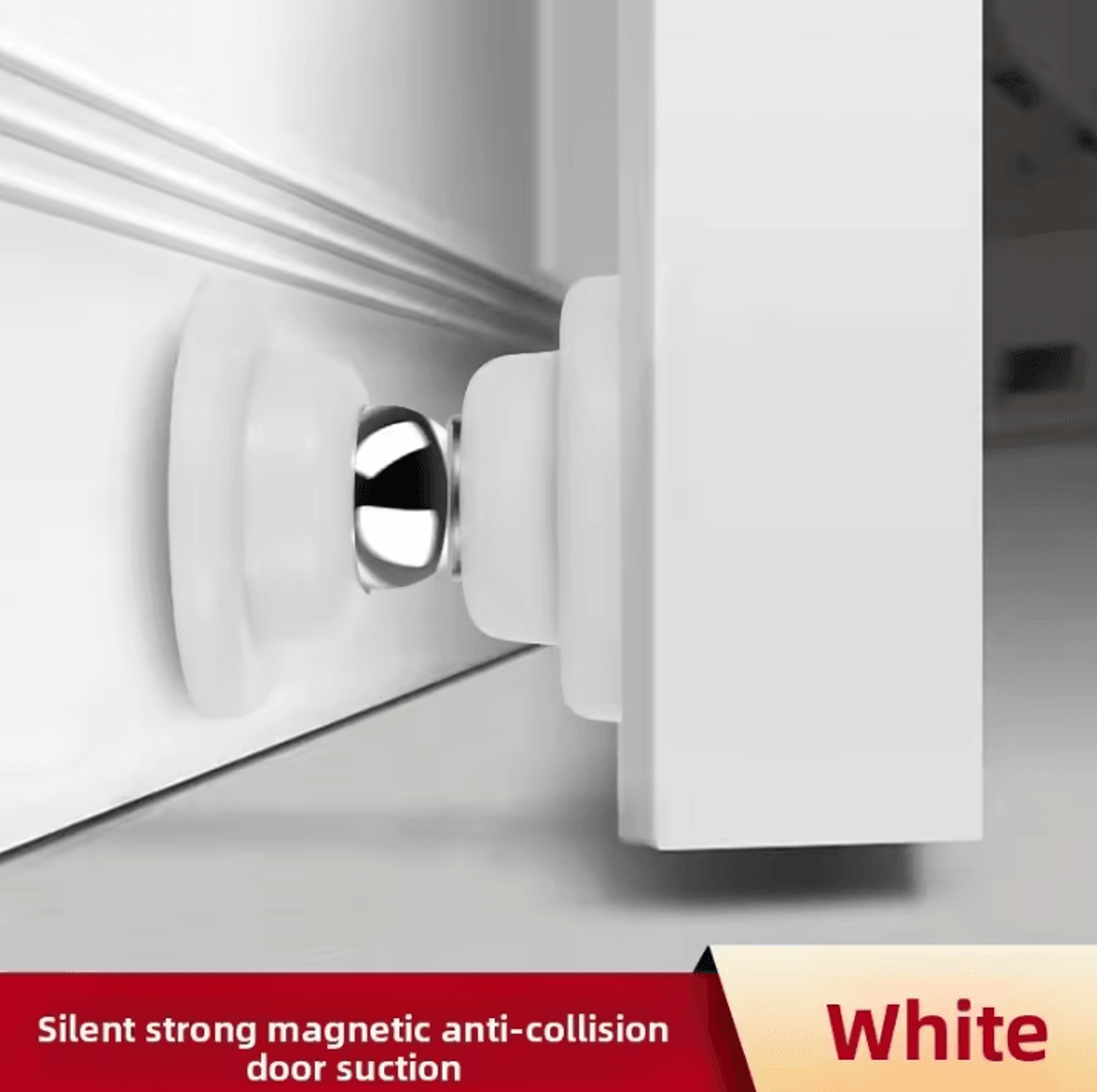 No Drill Silicone Magnetic Door Stopper And Wall Protector 5