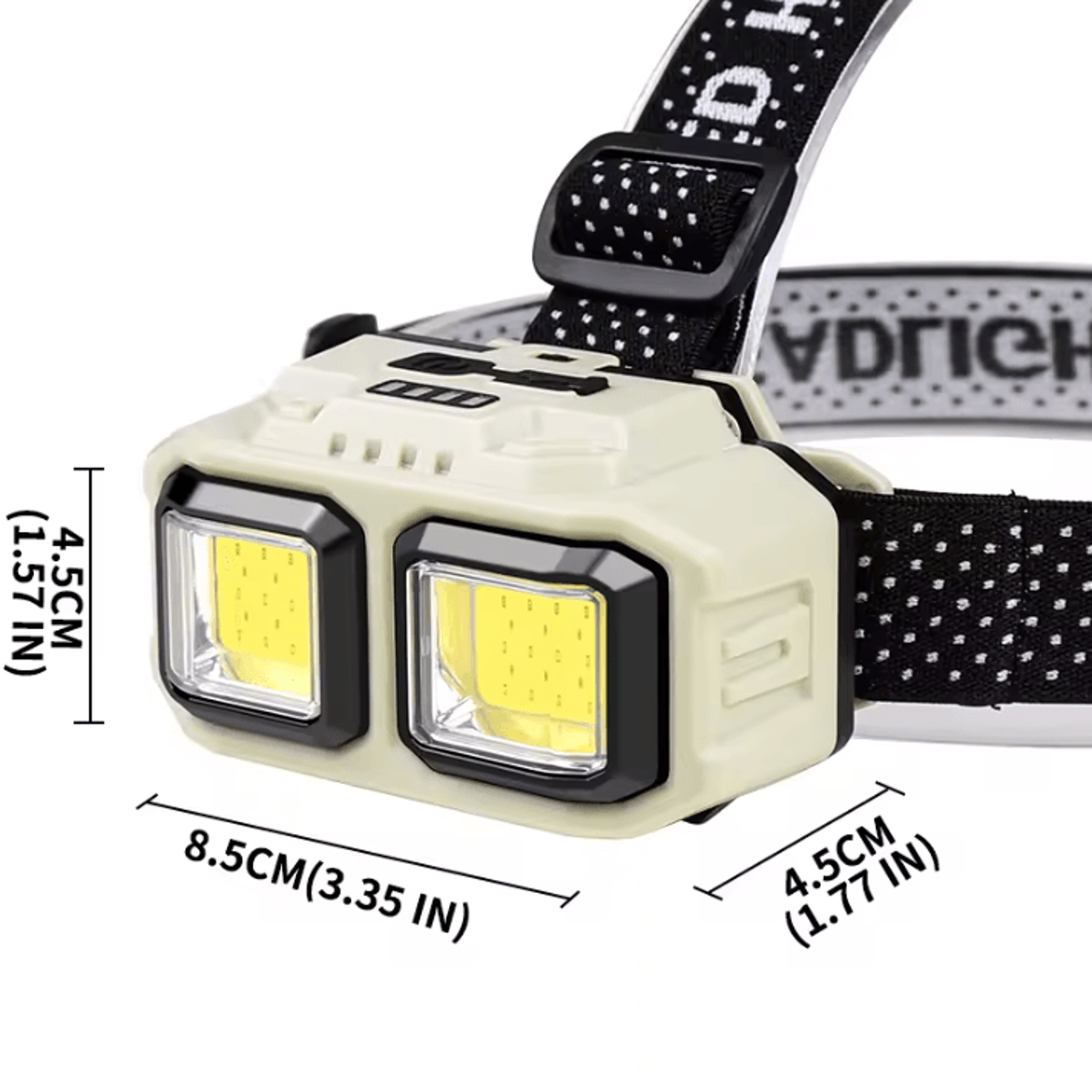 USB Rechargeable LED Headlamp With Motion Sensor And Red Warning Light 4