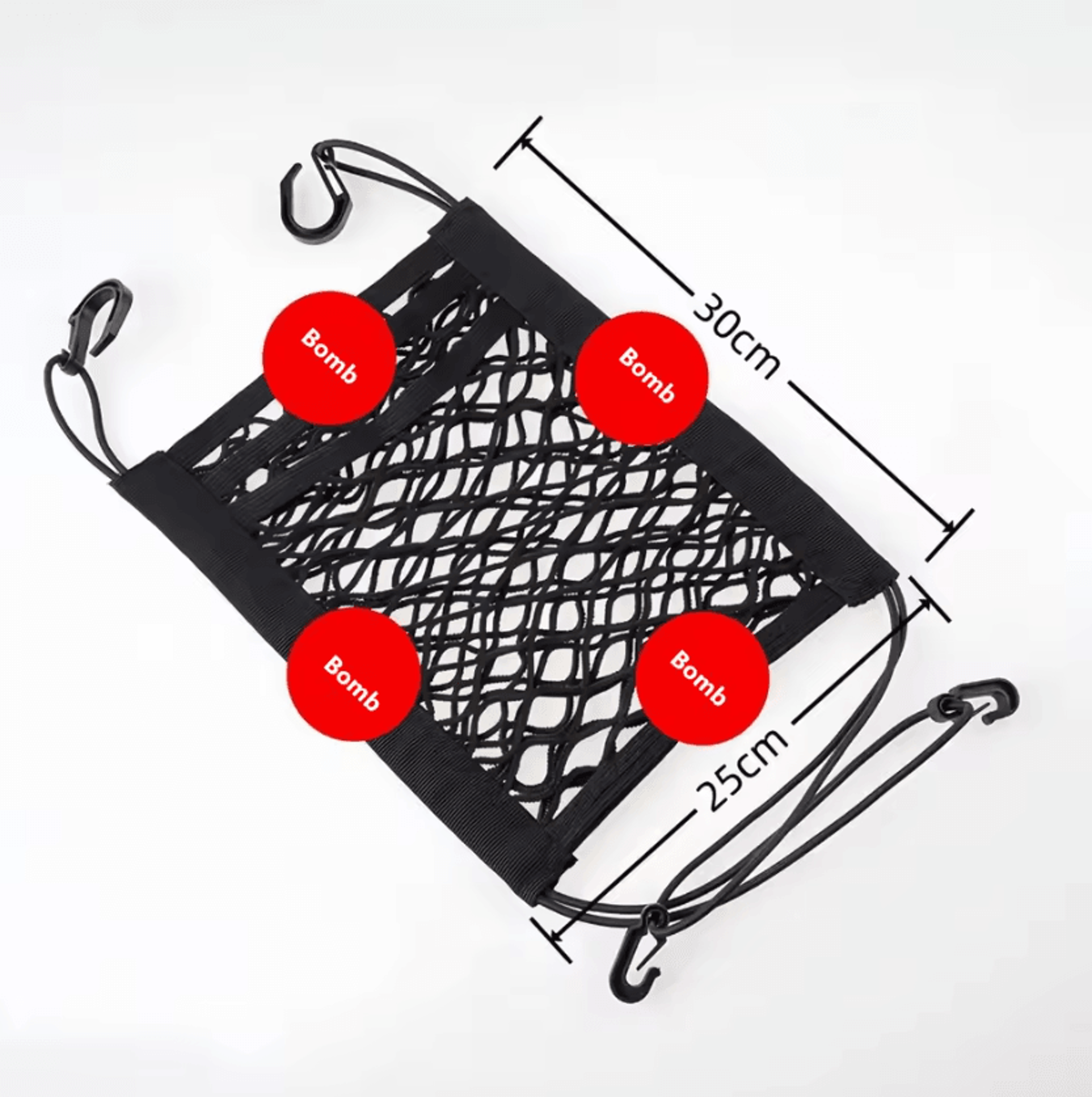 High Elastic Double Layer Motorcycle Cargo Net 5