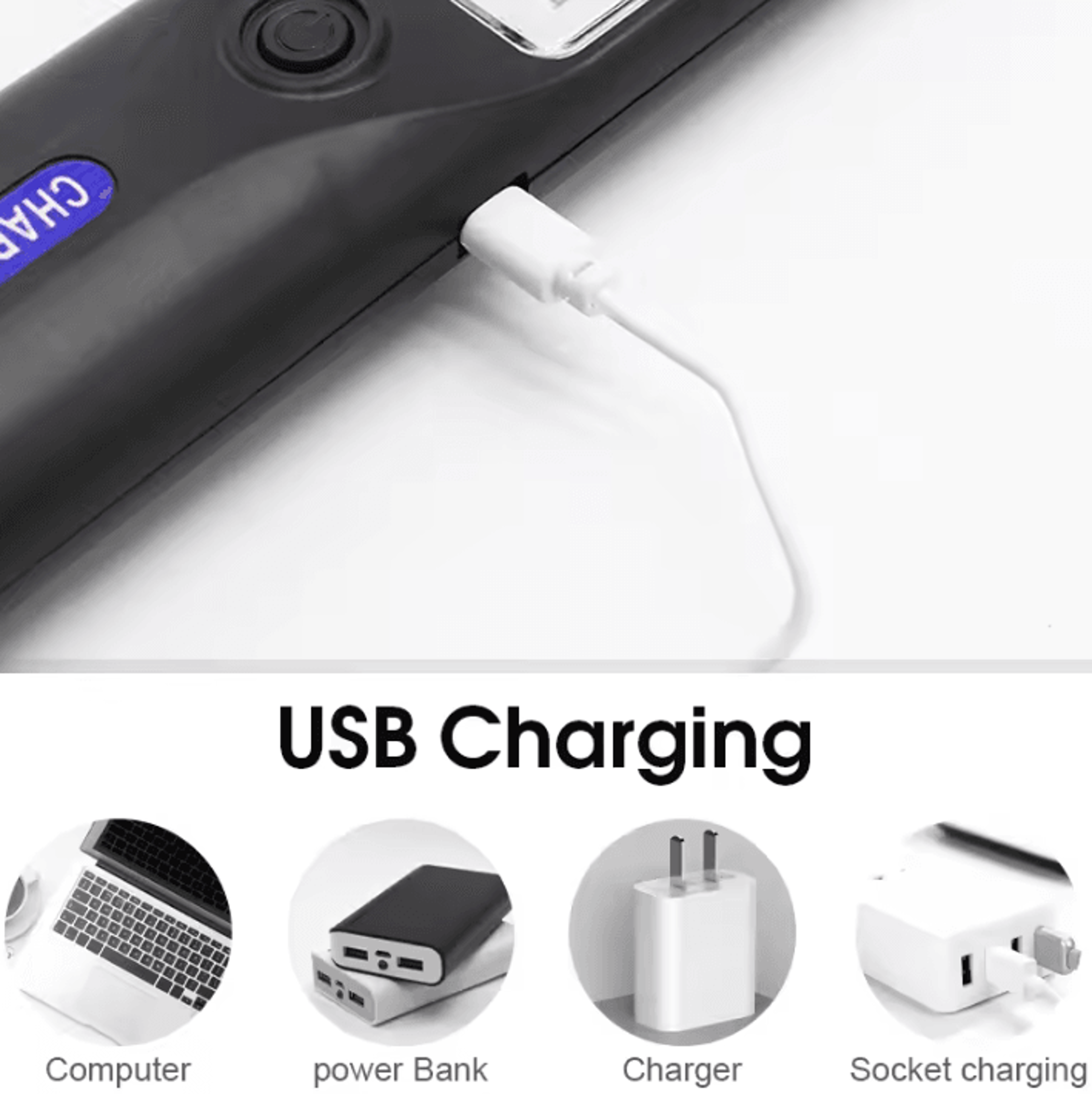 USB Rechargeable Magnetic LED Work Light 2