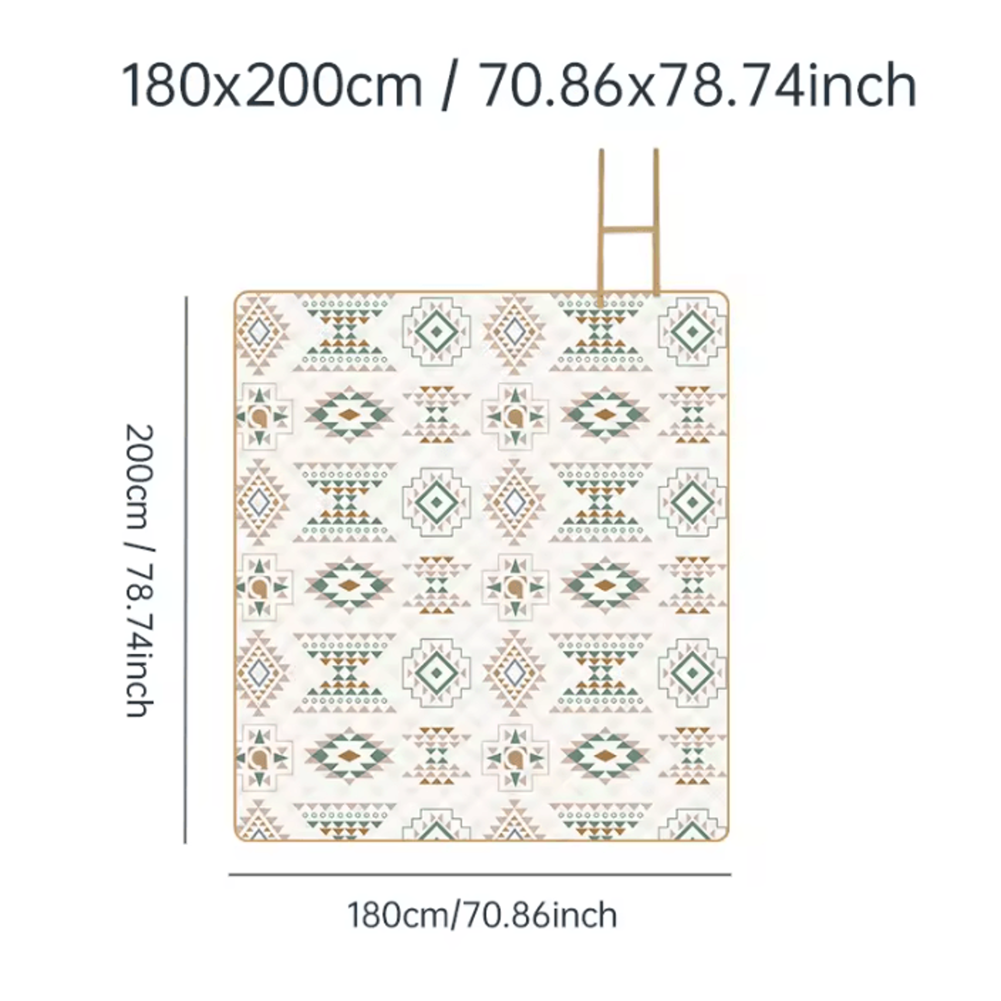 Foldable Checkered Waterproof Outdoor Picnic Blanket 4