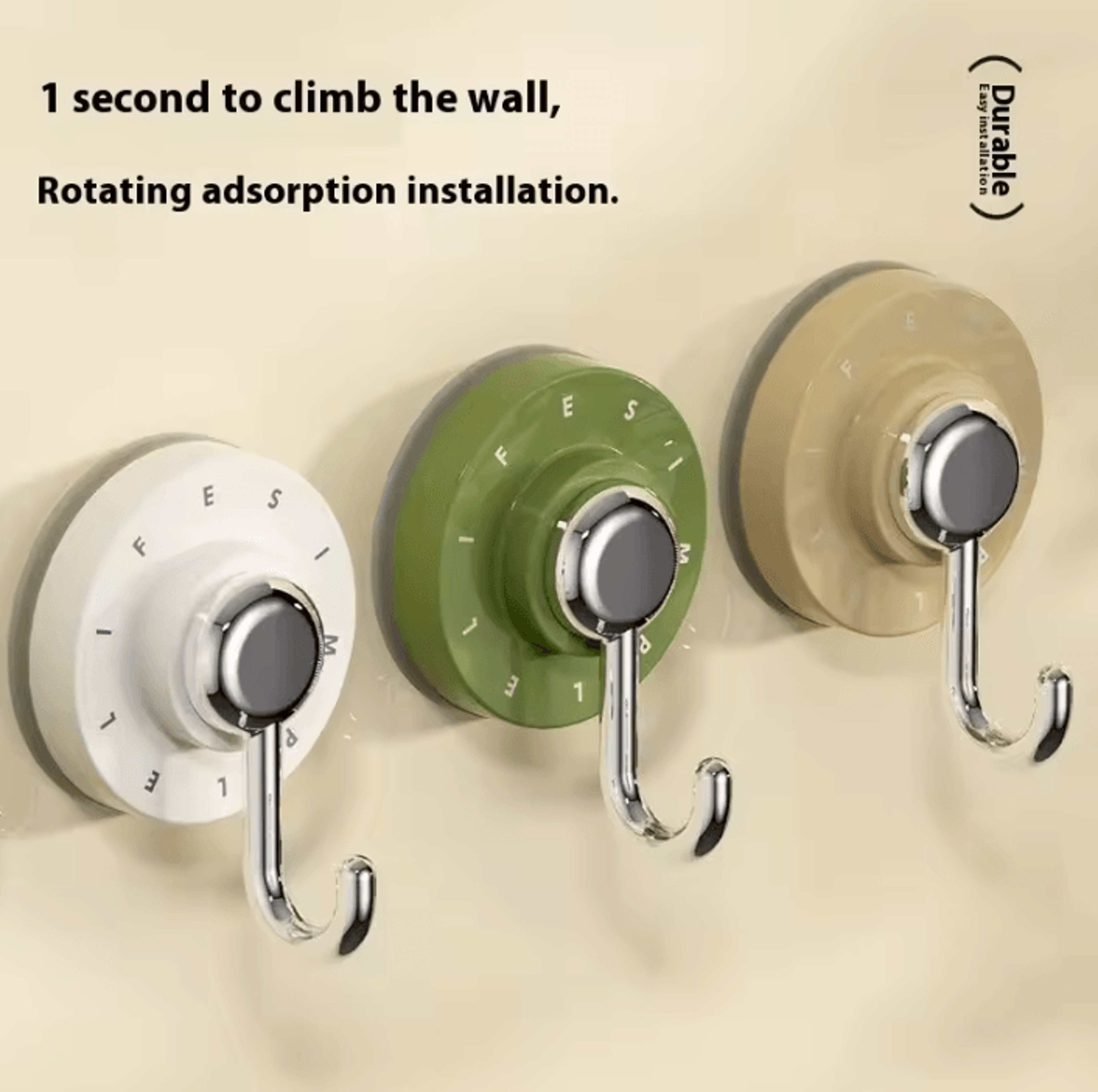 Rotating Suction Cup Storage Hook 0