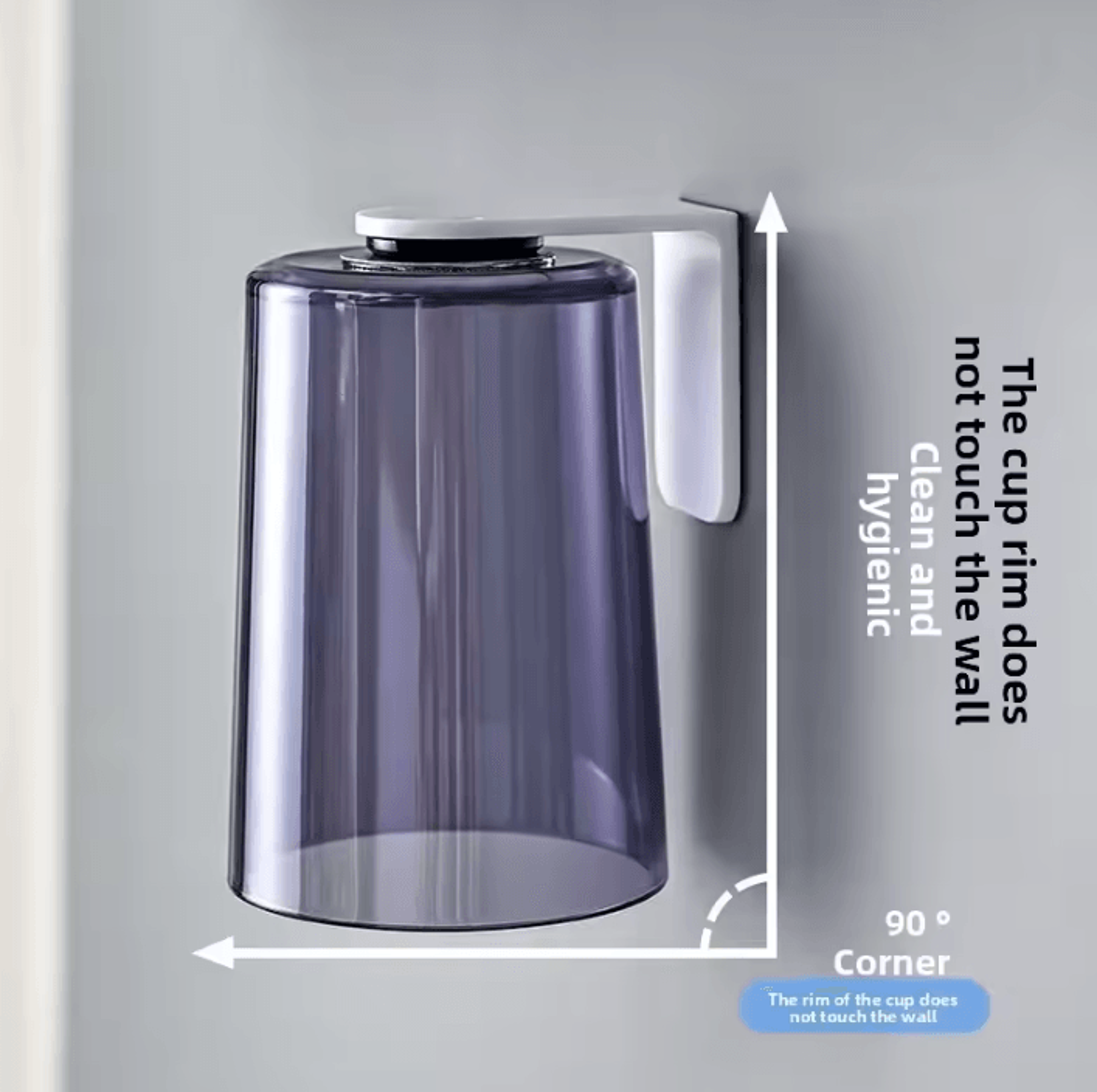 Magnetic Inverted Wall Mounted Mouthwash Cup 1
