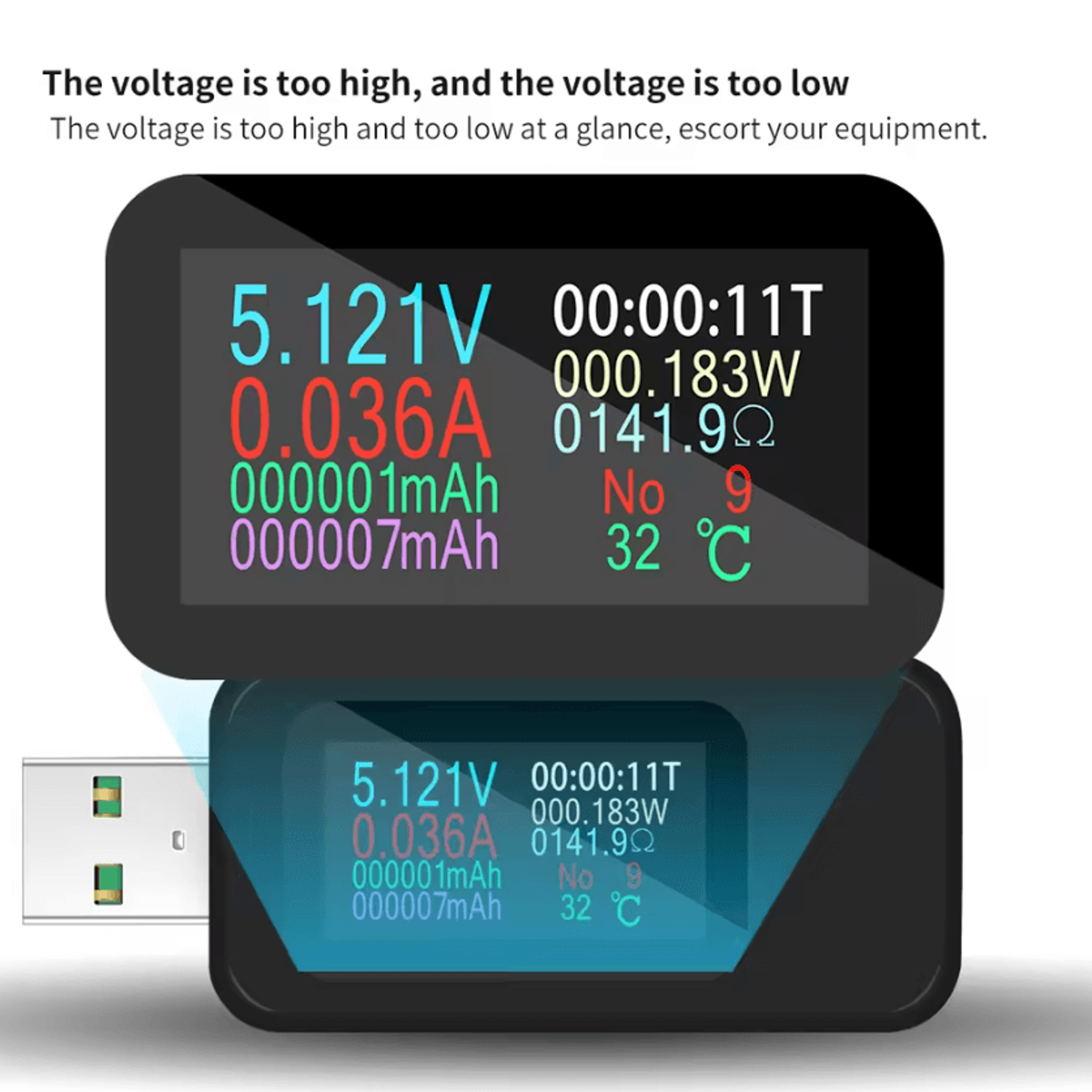 KWSMX18L 10 In 1 Digital USB Power Tester 4