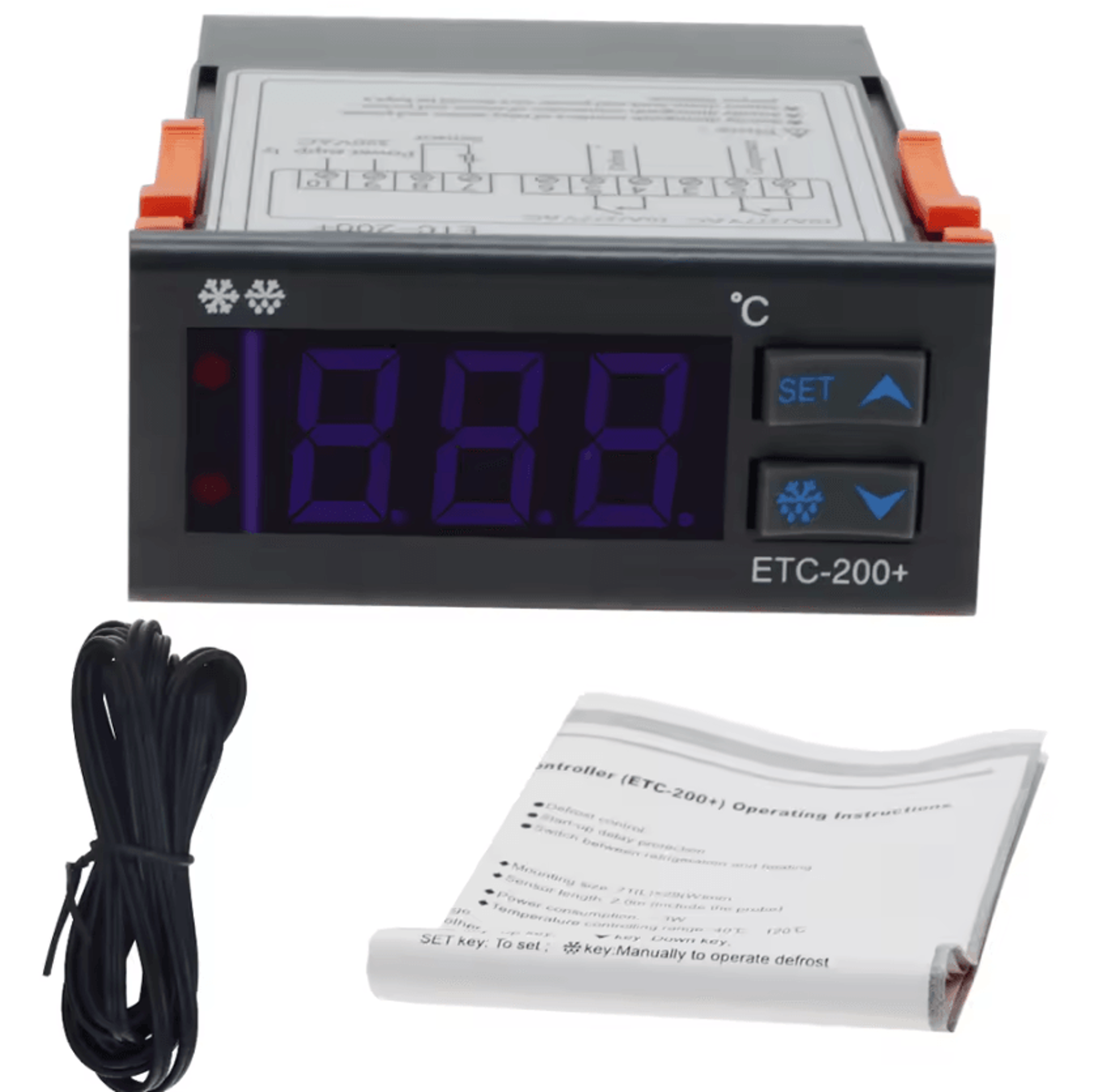 ETC200 Digital Temperature Controller 220V With Defrost And Alarm 1