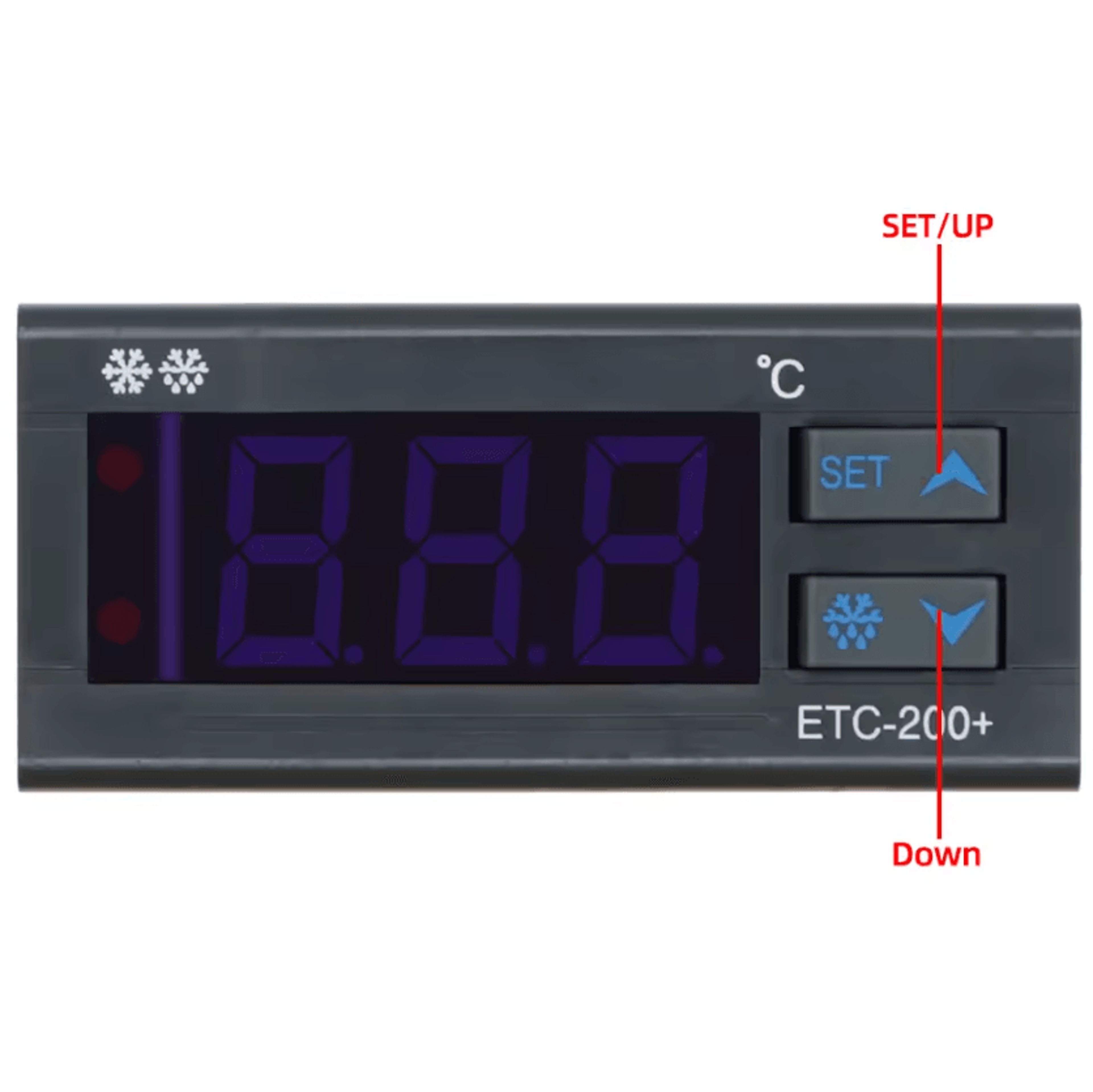 ETC200 Digital Temperature Controller 220V With Defrost And Alarm 3