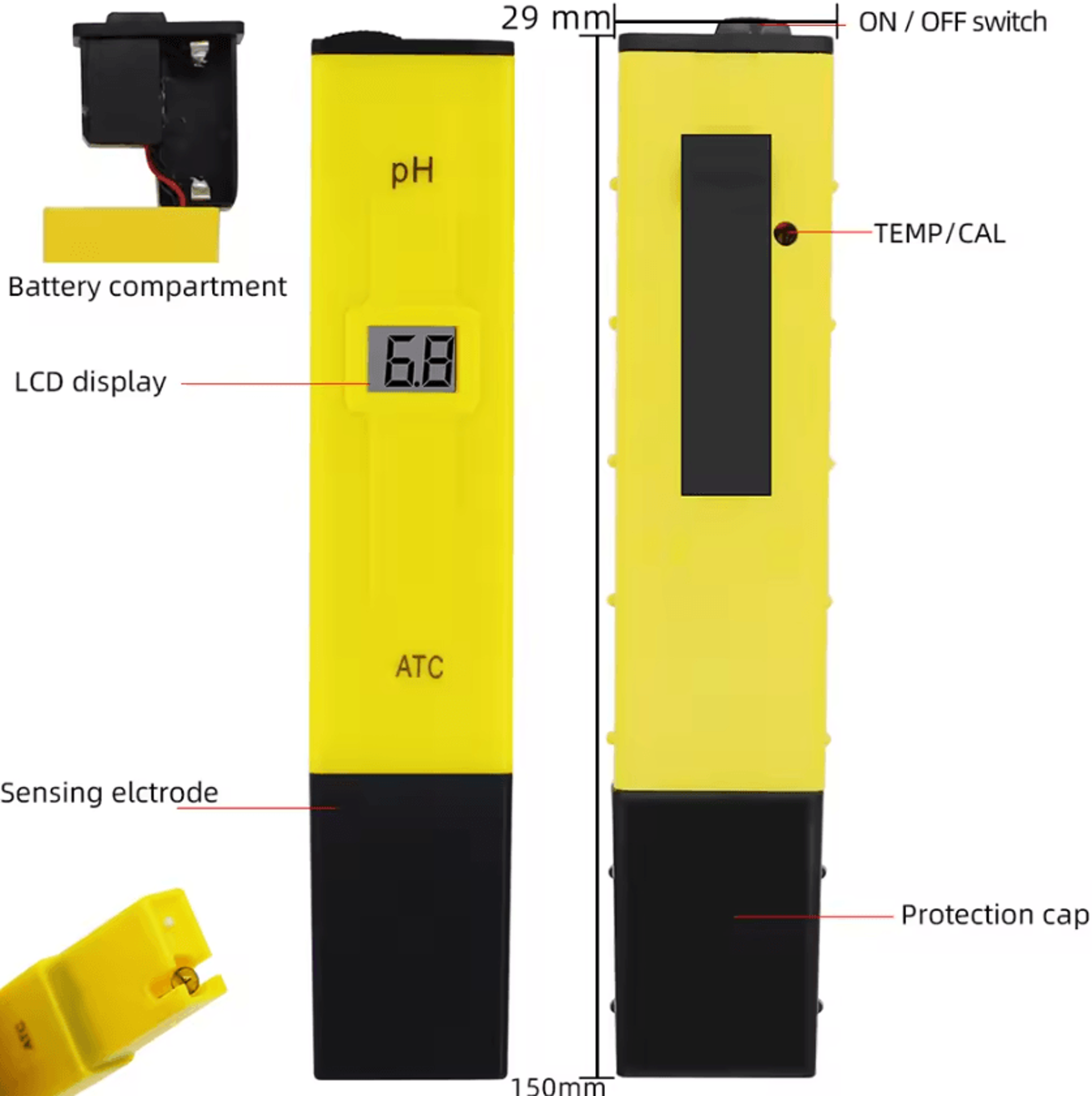 Portable Digital PH Meter Pen 014 For Water Testing 1