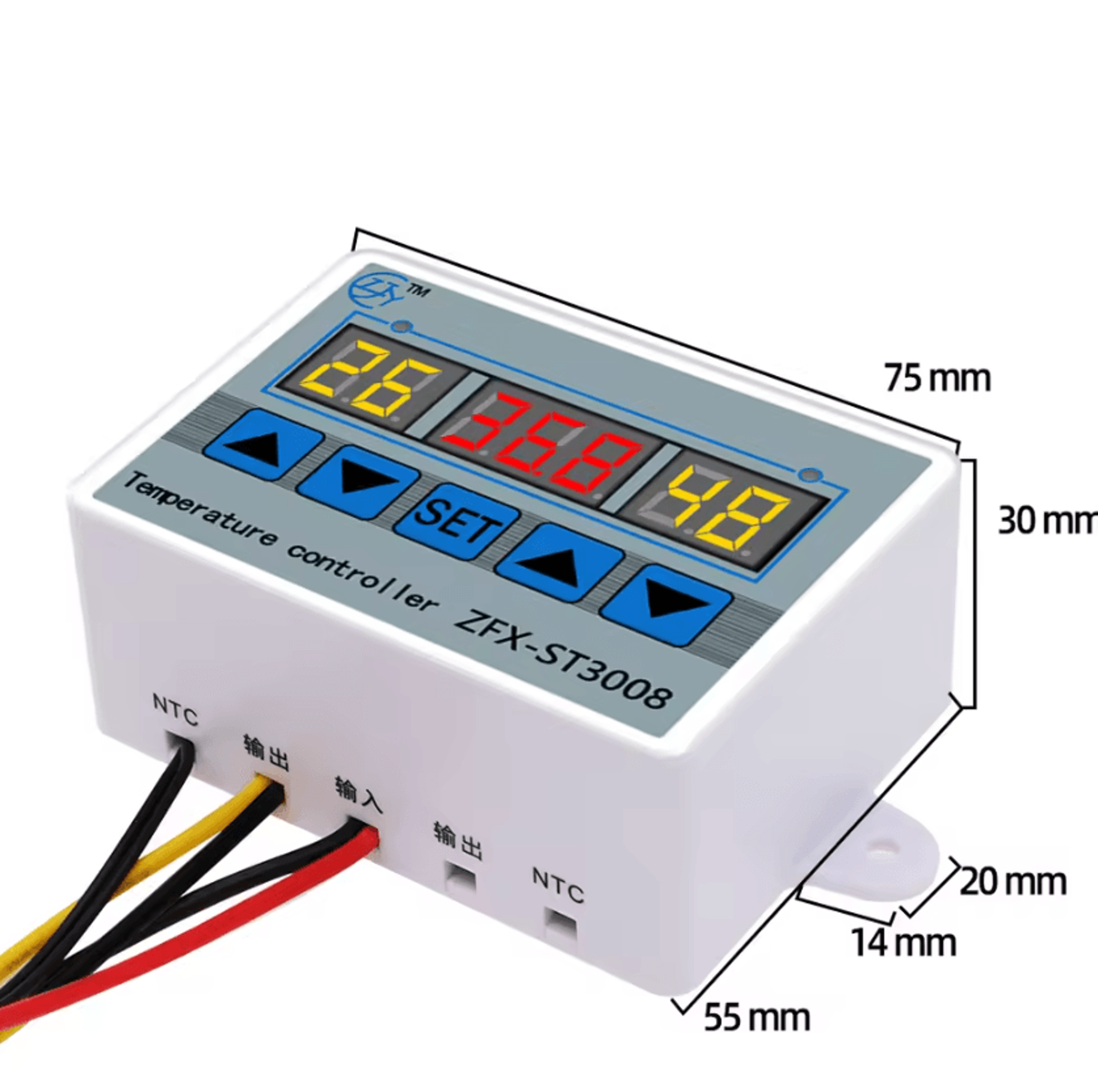 ZFXST3008 Digital Temperature And Time Controller With NTC10K Sensor 2