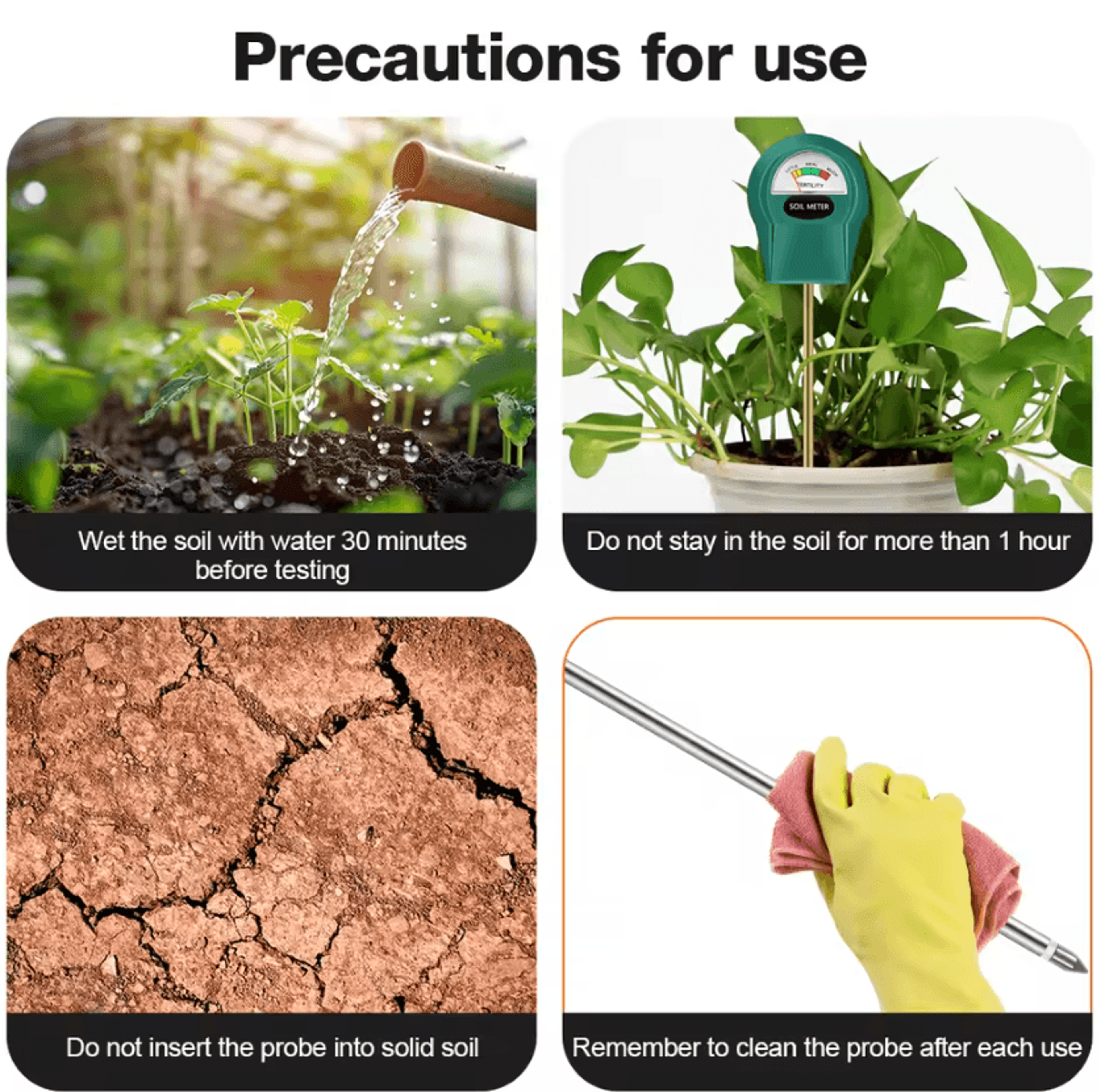 3 In 1 Soil PH Moisture And Fertility Tester For Plants 4
